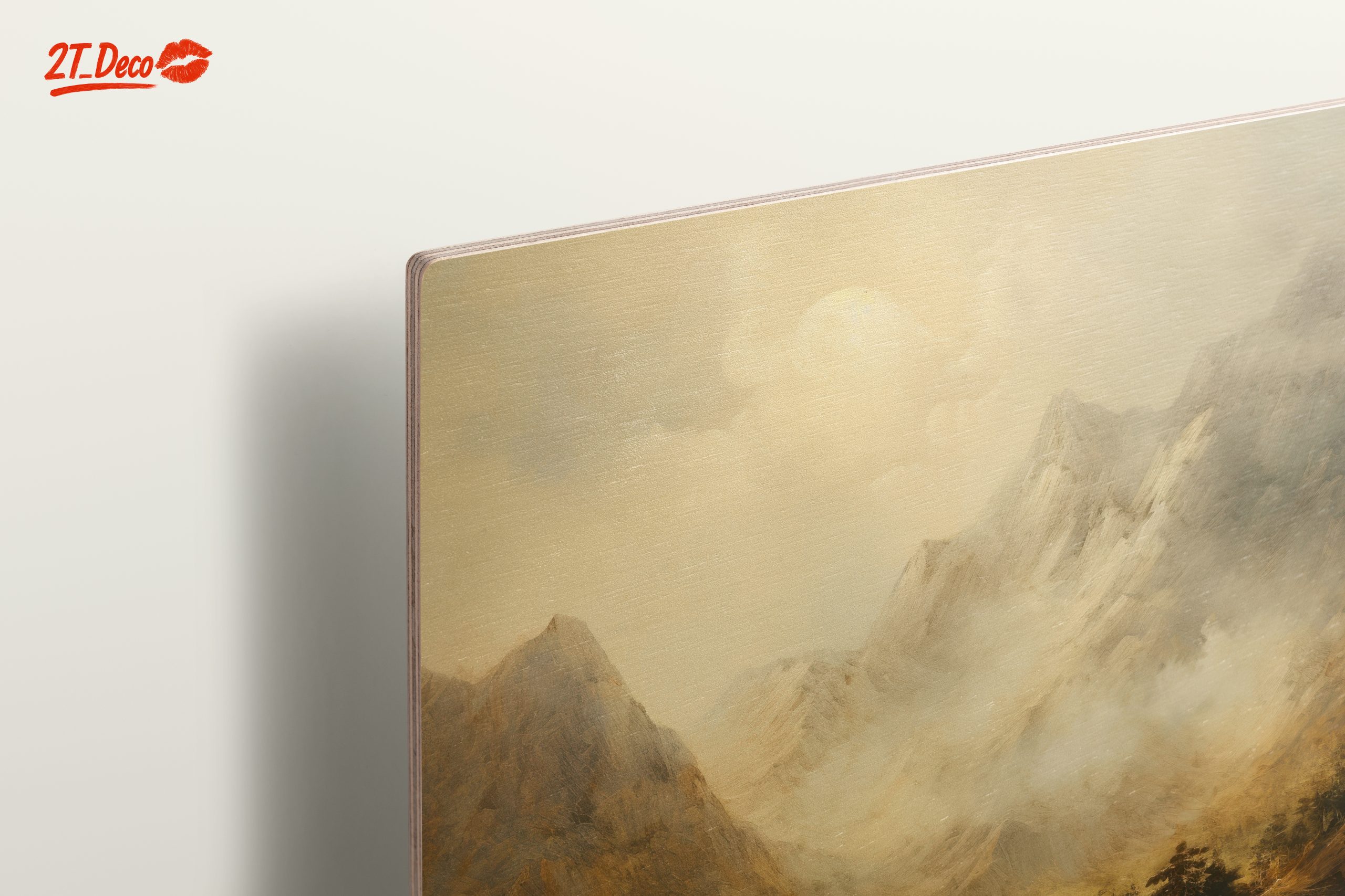 Misty Mountain Abstract Landscape Art - Image 15