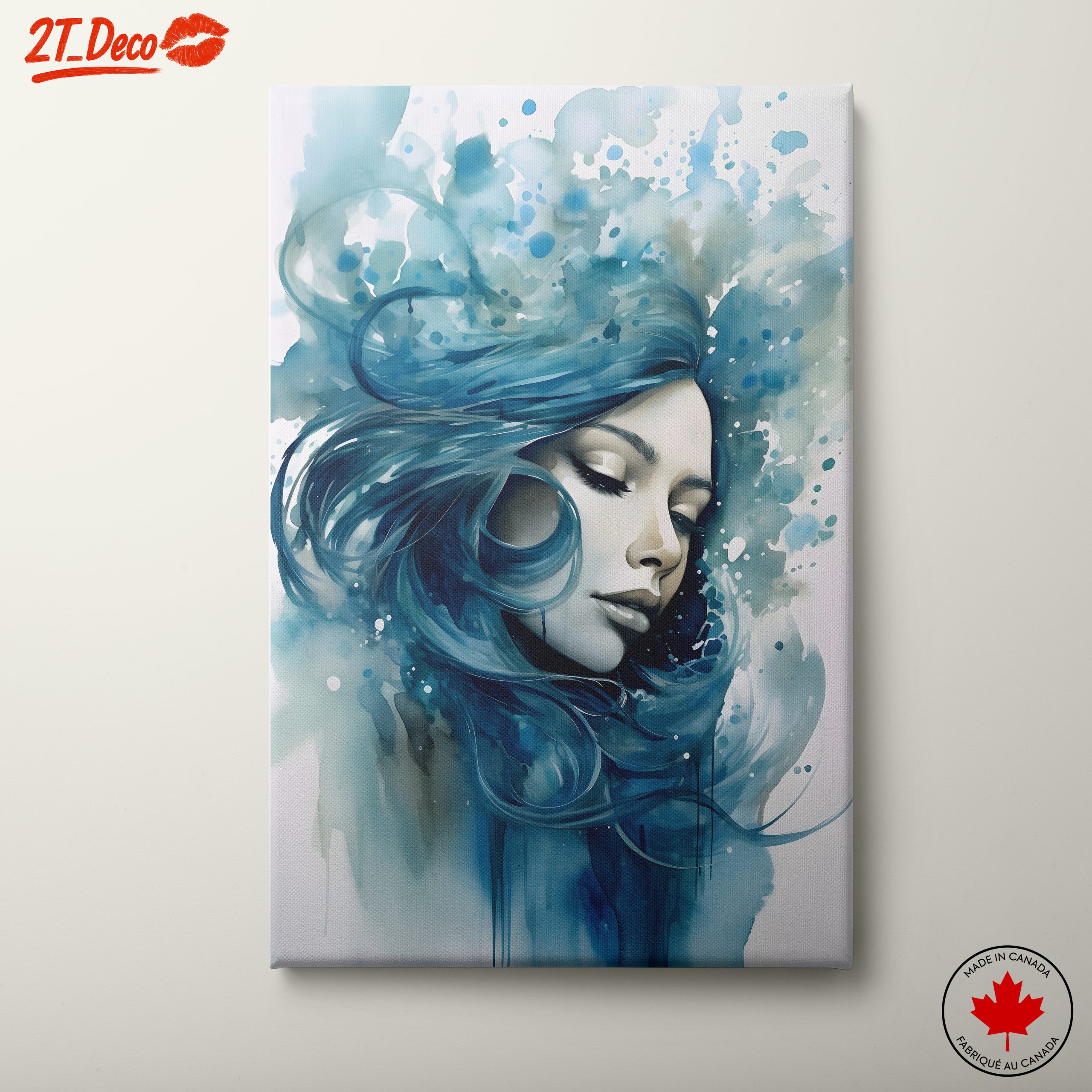 Vibrant Abstract Portrait of a Woman