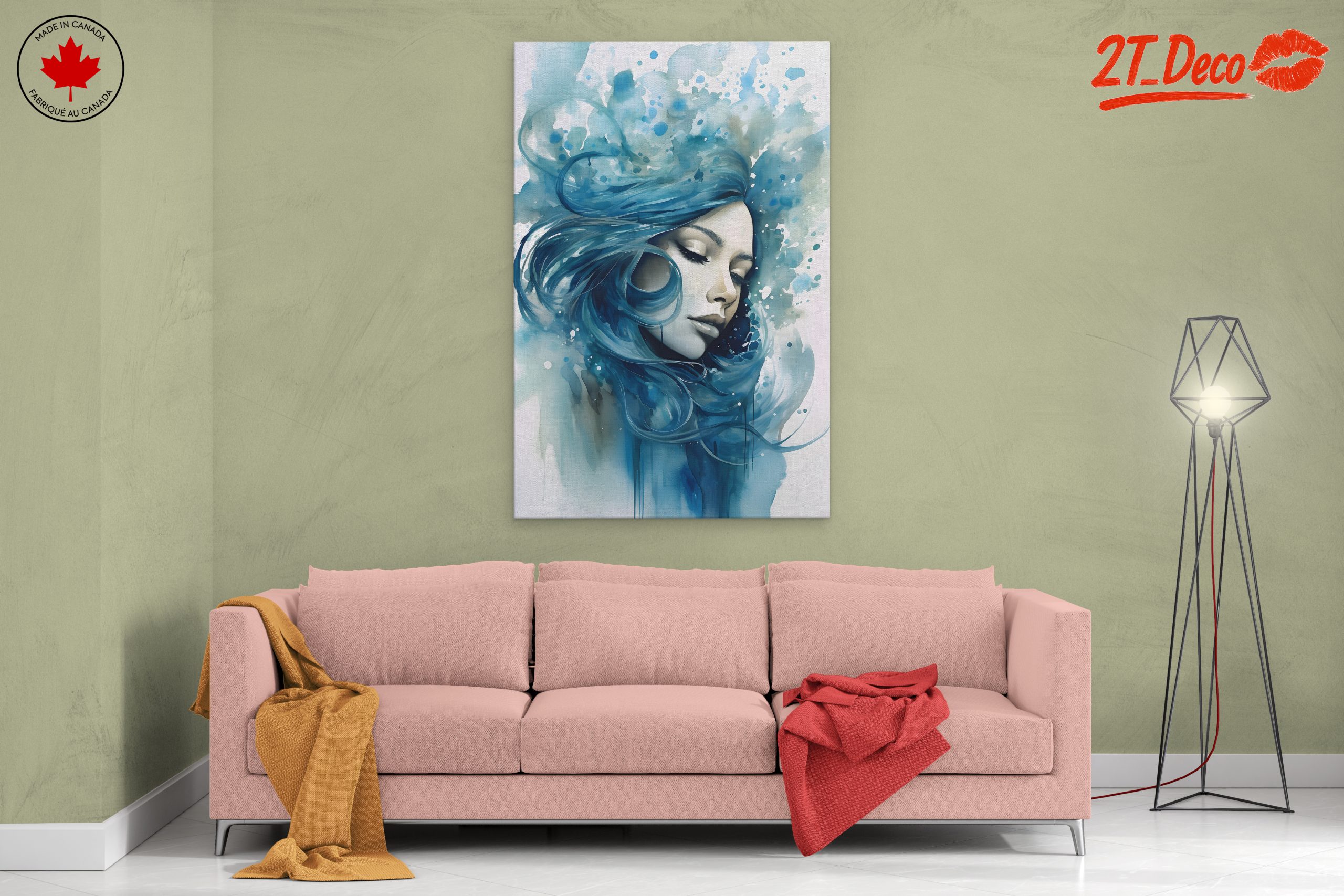 Vibrant Abstract Portrait of a Woman - Image 2
