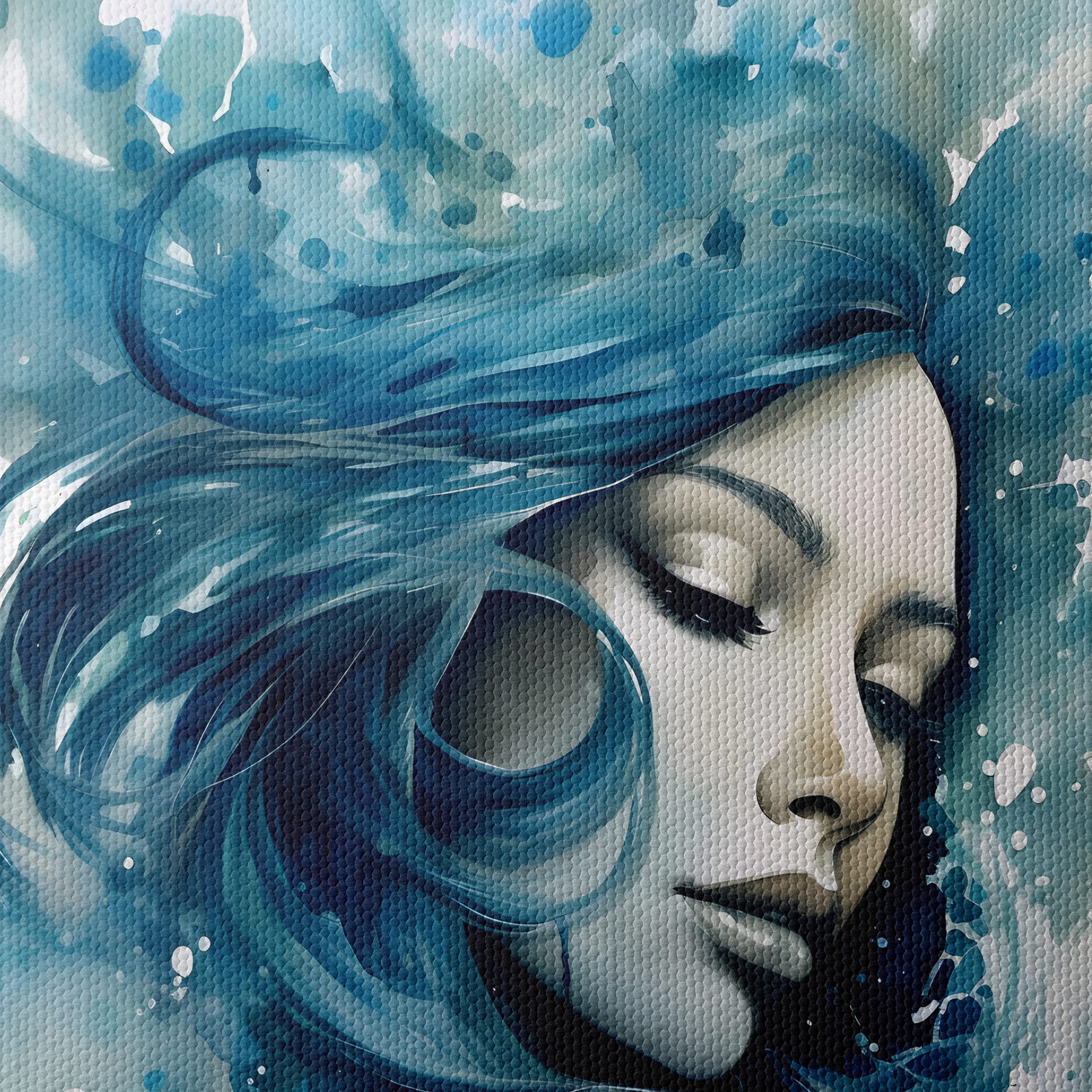 Vibrant Abstract Portrait of a Woman - Image 4