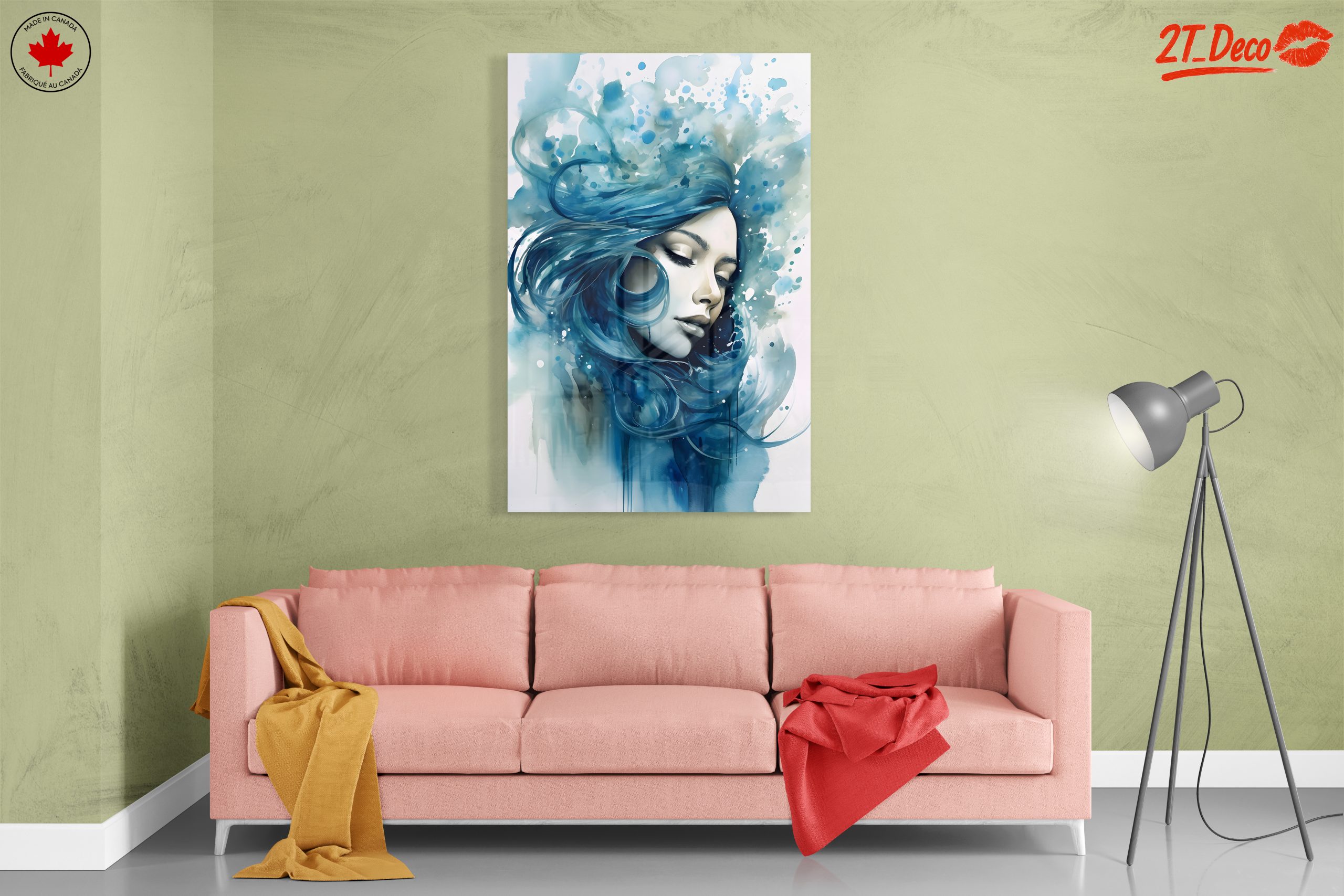 Vibrant Abstract Portrait of a Woman - Image 7
