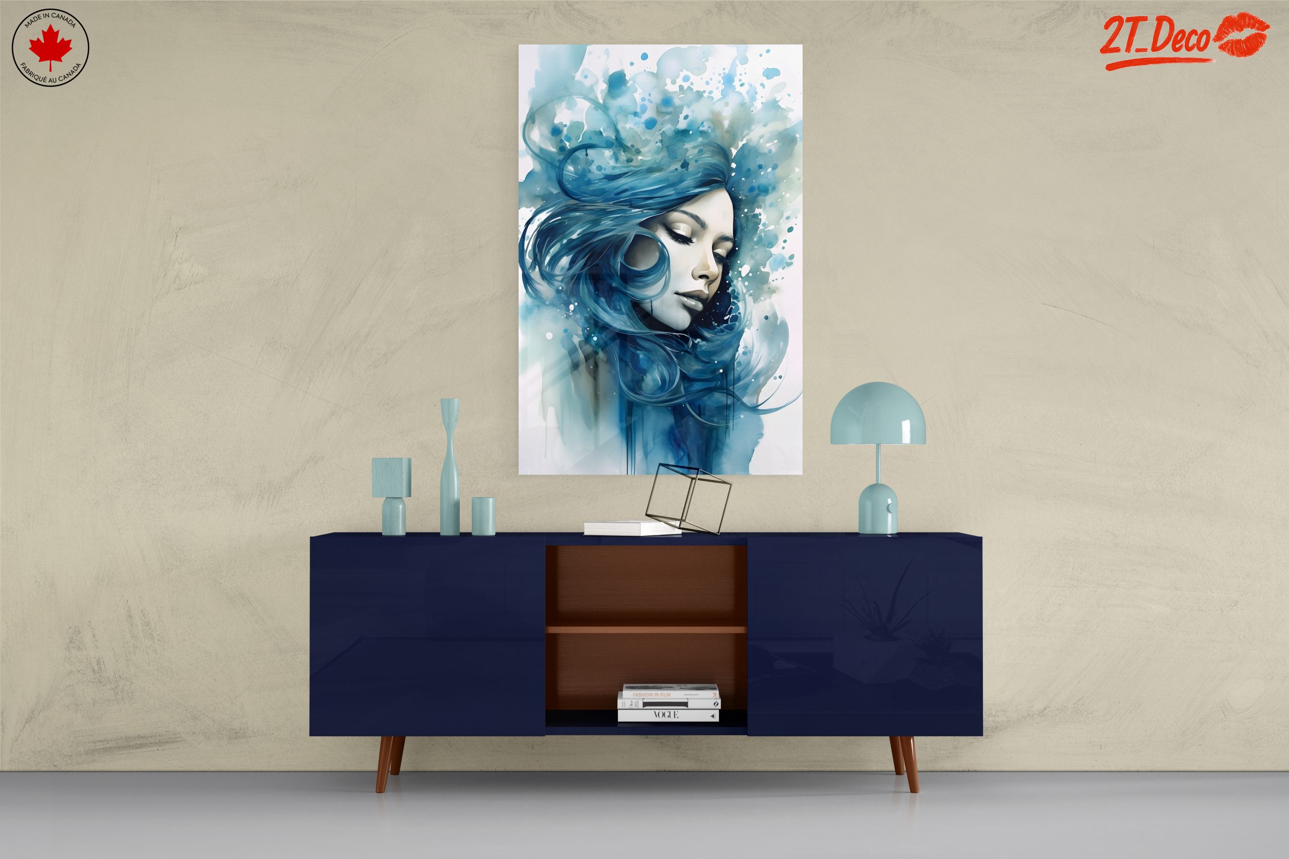 Vibrant Abstract Portrait of a Woman - Image 8