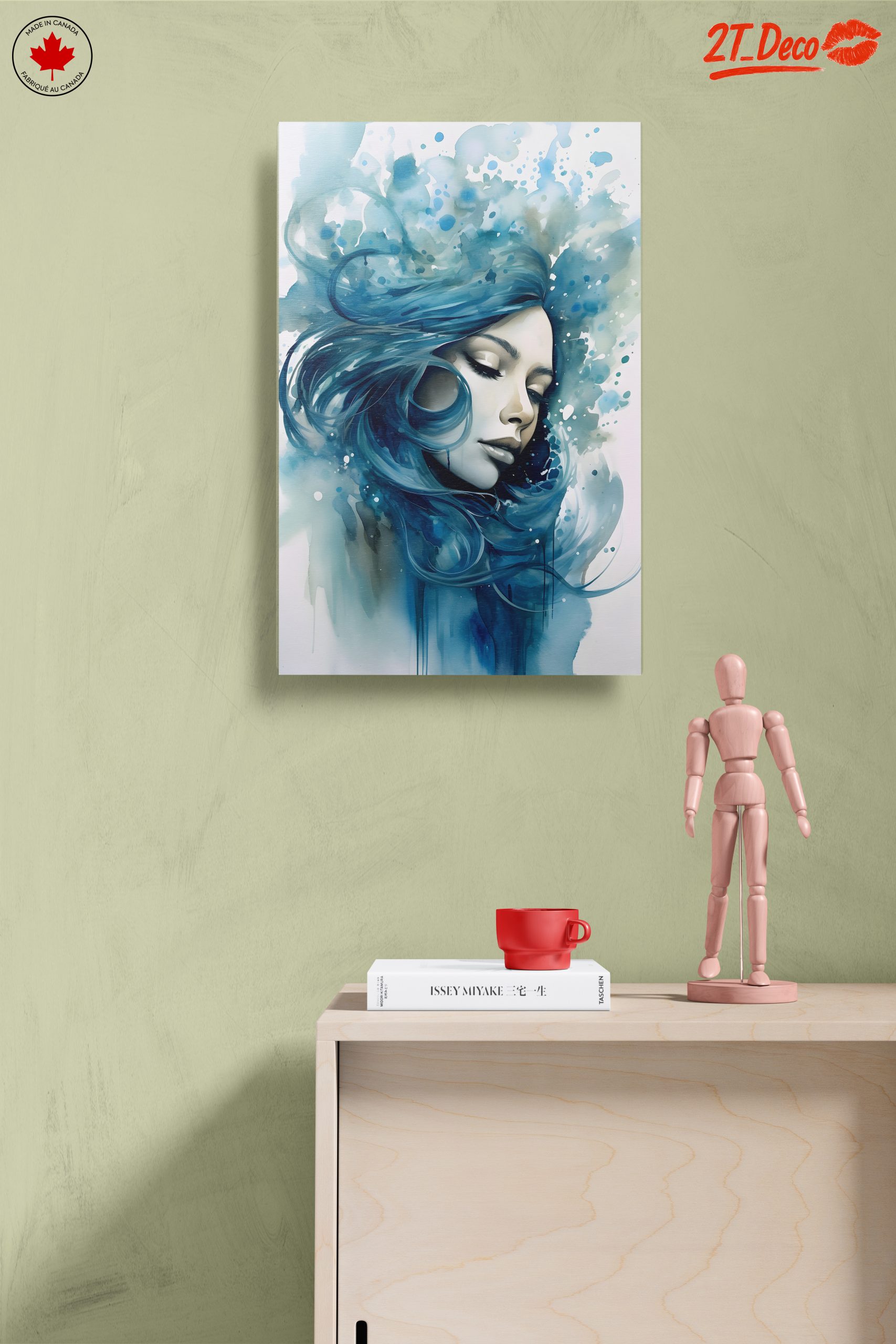 Vibrant Abstract Portrait of a Woman - Image 14
