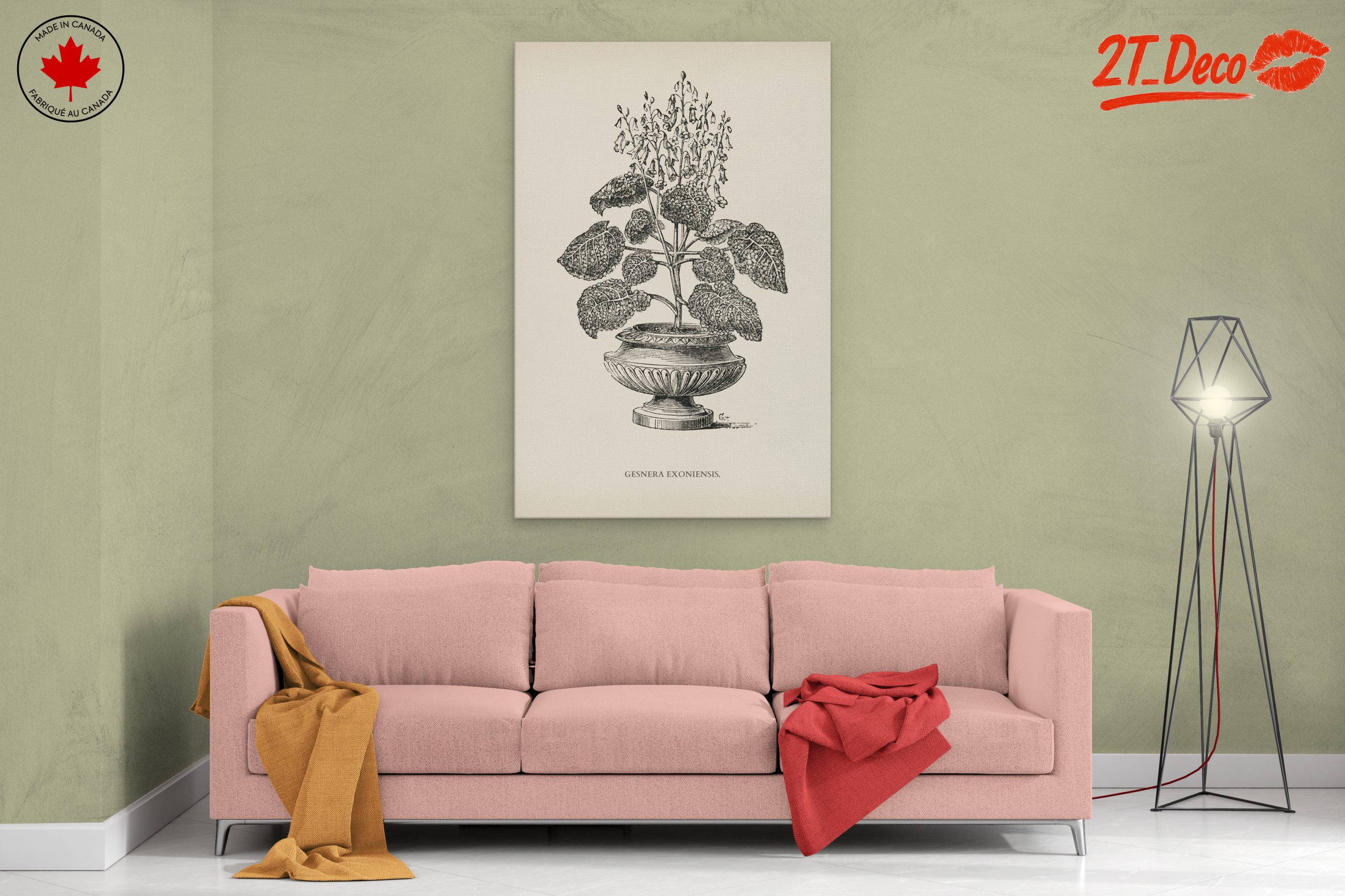 Stunning Botanical Illustration of Gesnera Exoniensis - Image 2