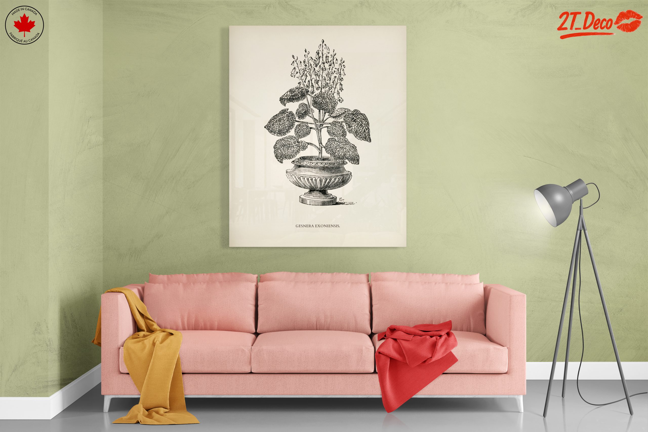 Stunning Botanical Illustration of Gesnera Exoniensis - Image 7