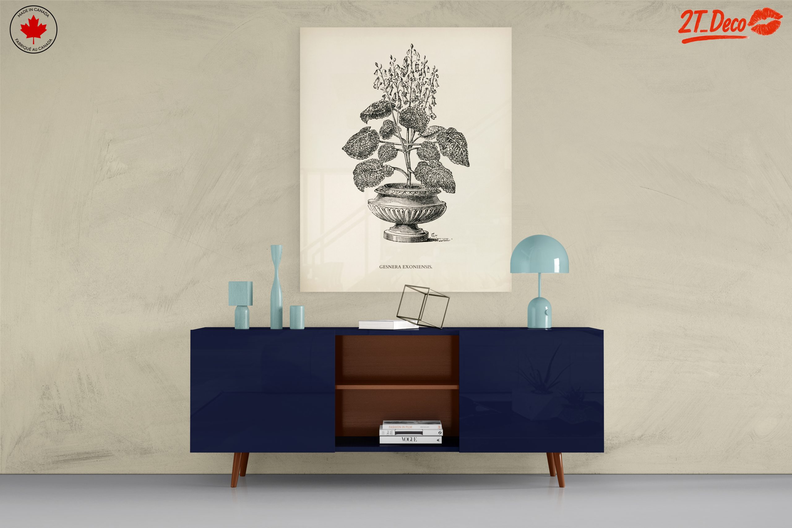 Stunning Botanical Illustration of Gesnera Exoniensis - Image 8
