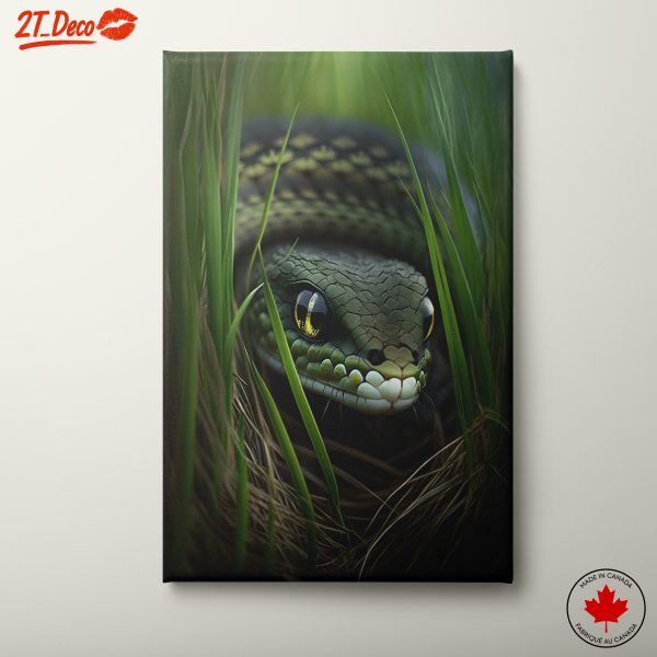 Detailed Artistic Representation of a Snake