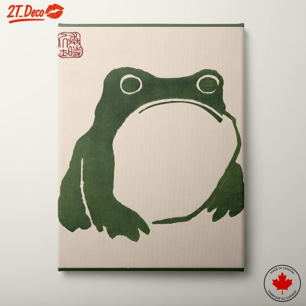 Stylized Frog Illustration in Green