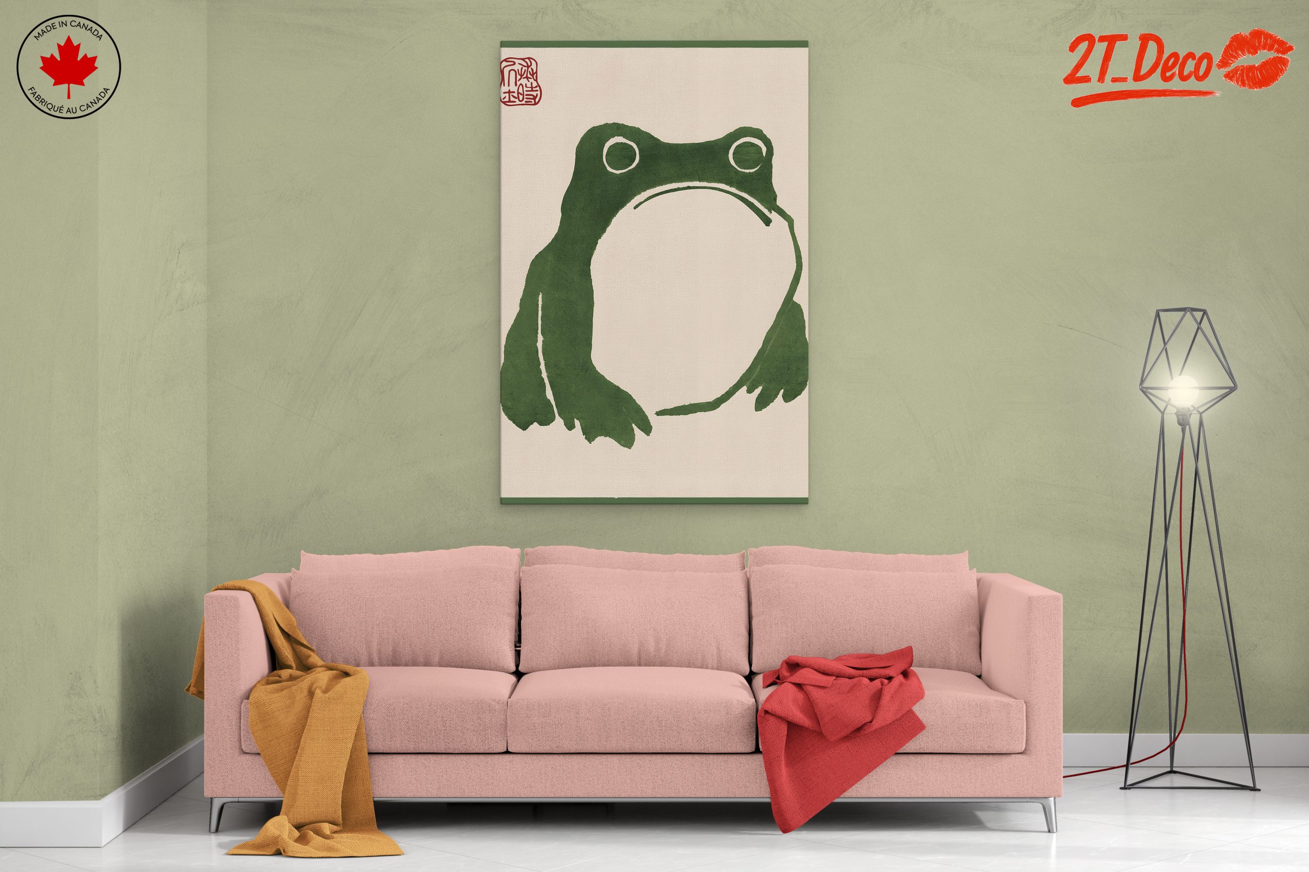 Stylized Frog Illustration in Green - Image 2