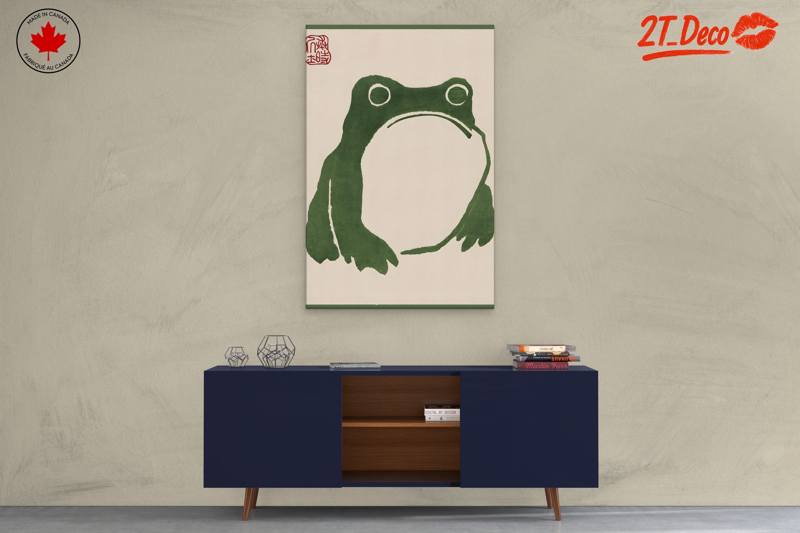 Stylized Frog Illustration in Green - Image 3