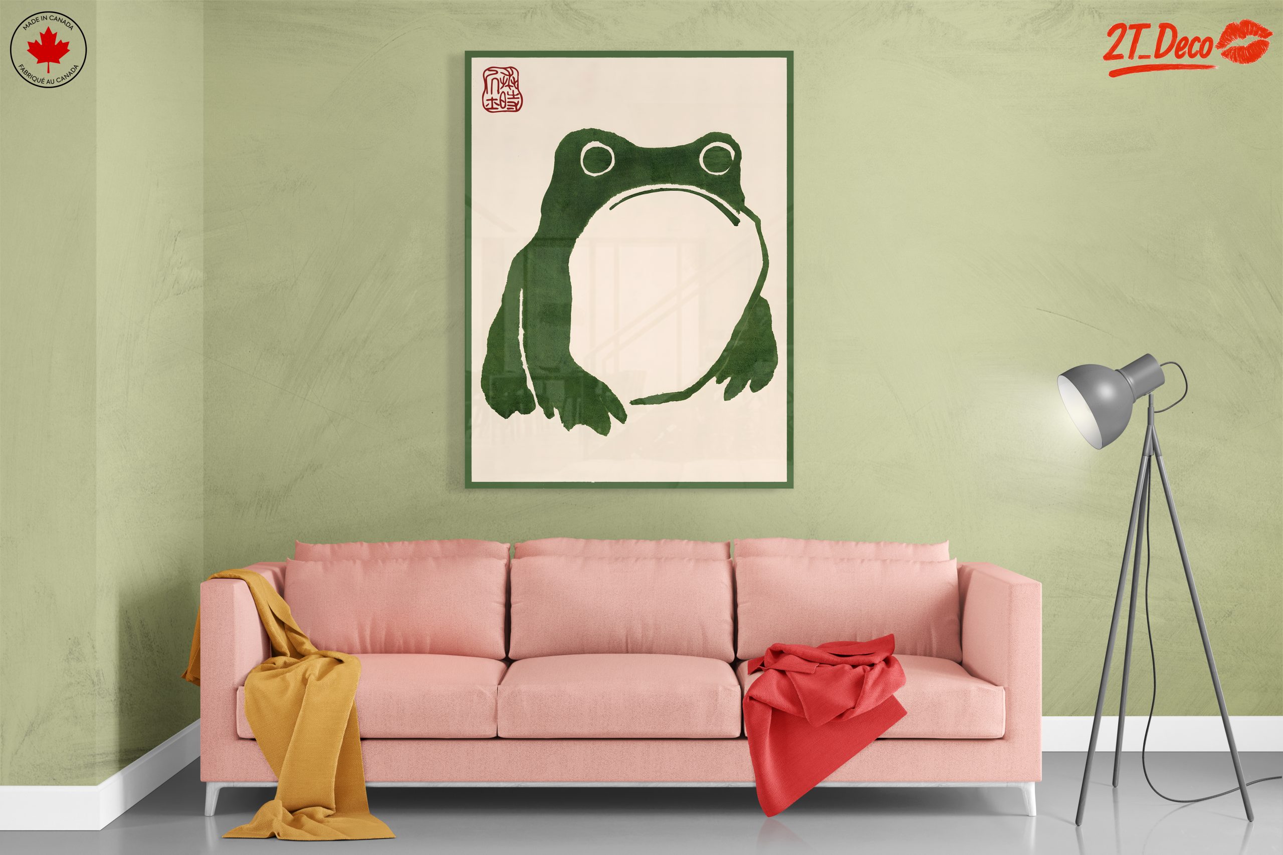 Stylized Frog Illustration in Green - Image 7