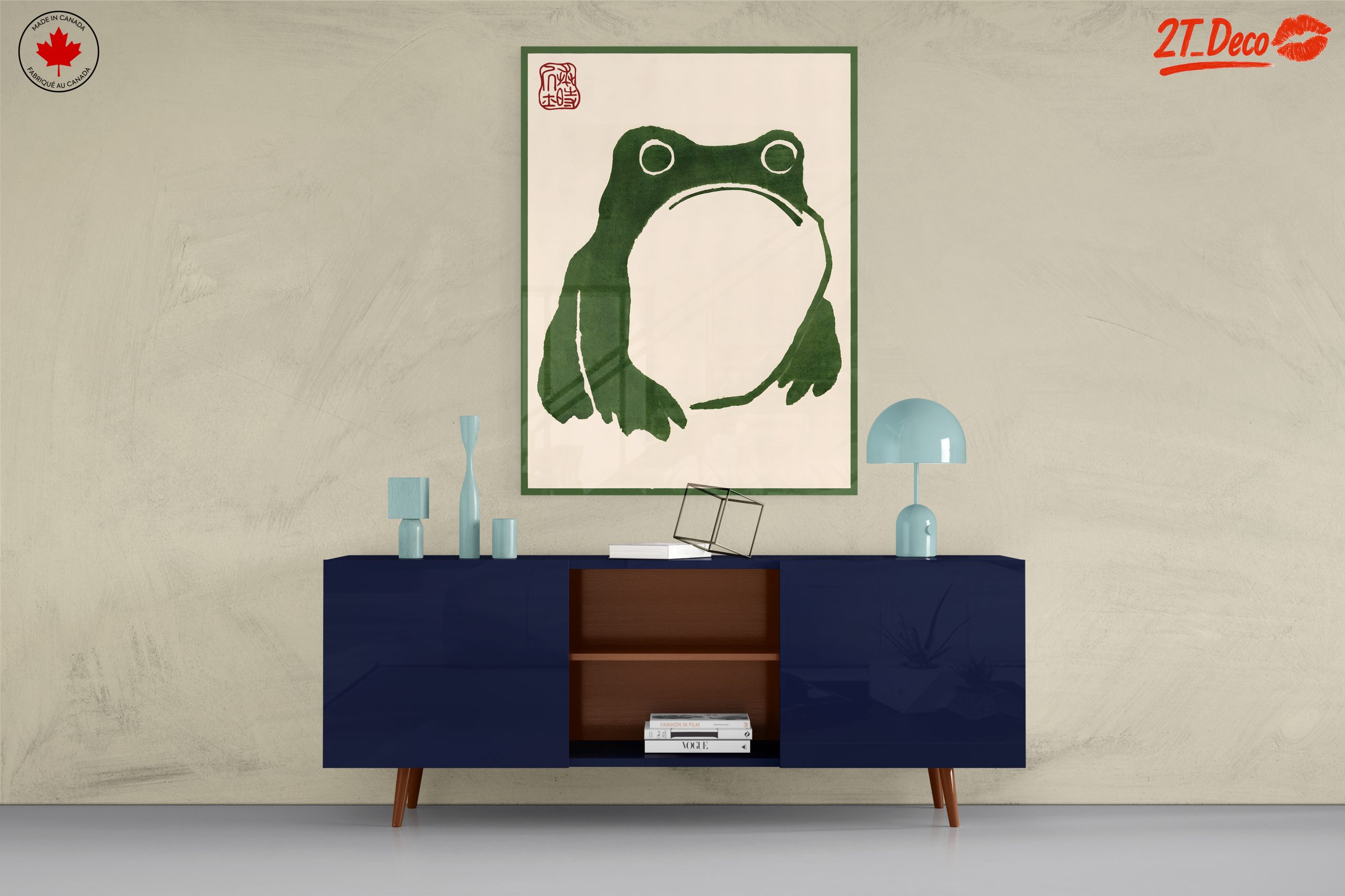 Stylized Frog Illustration in Green - Image 8