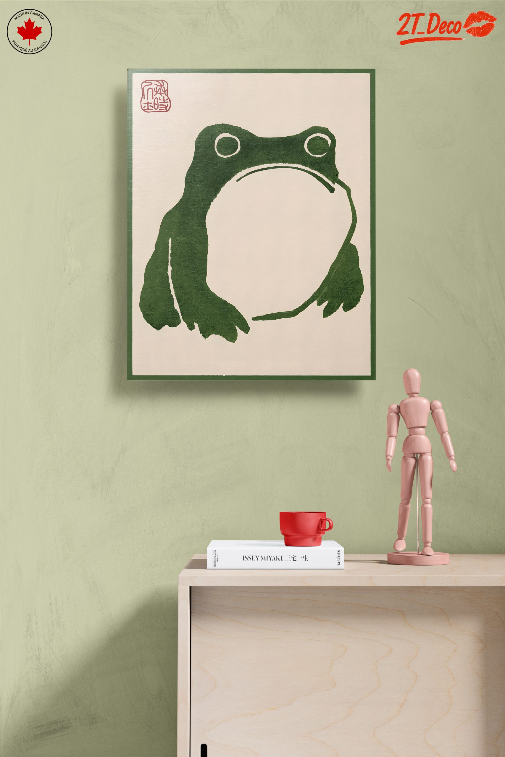 Stylized Frog Illustration in Green - Image 14