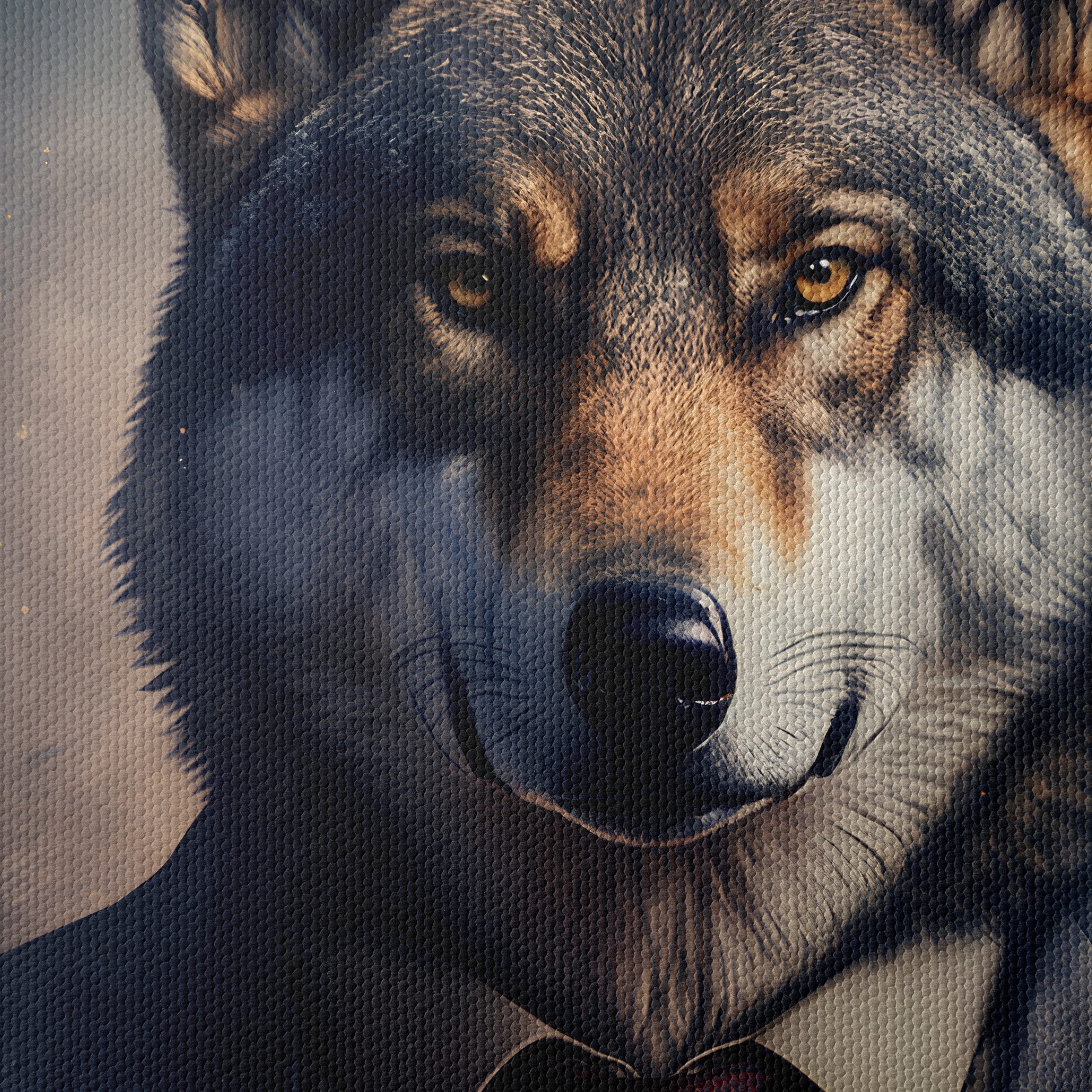 Stylish Wolf Character Portrait Art - Image 4