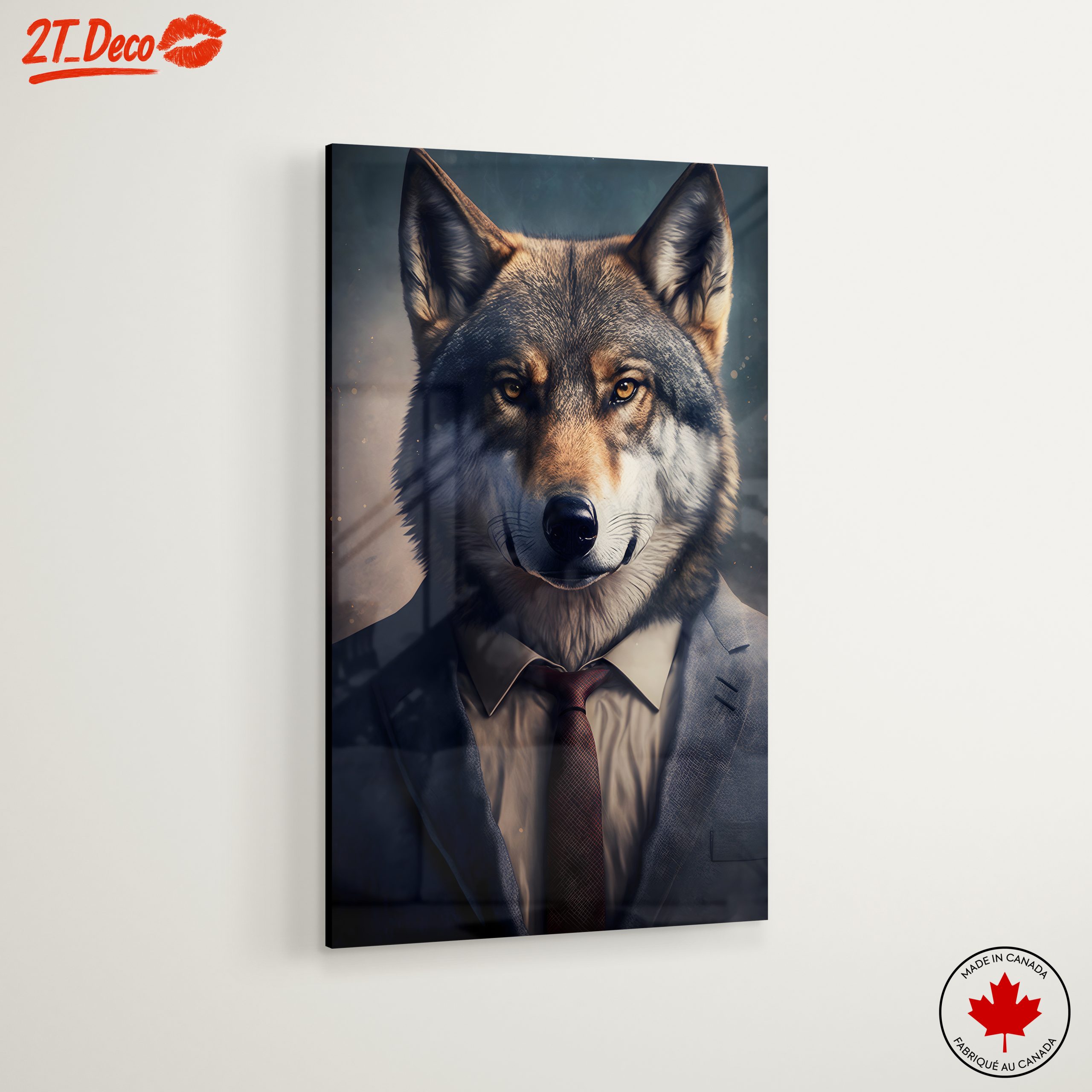 Stylish Wolf Character Portrait Art - Image 6