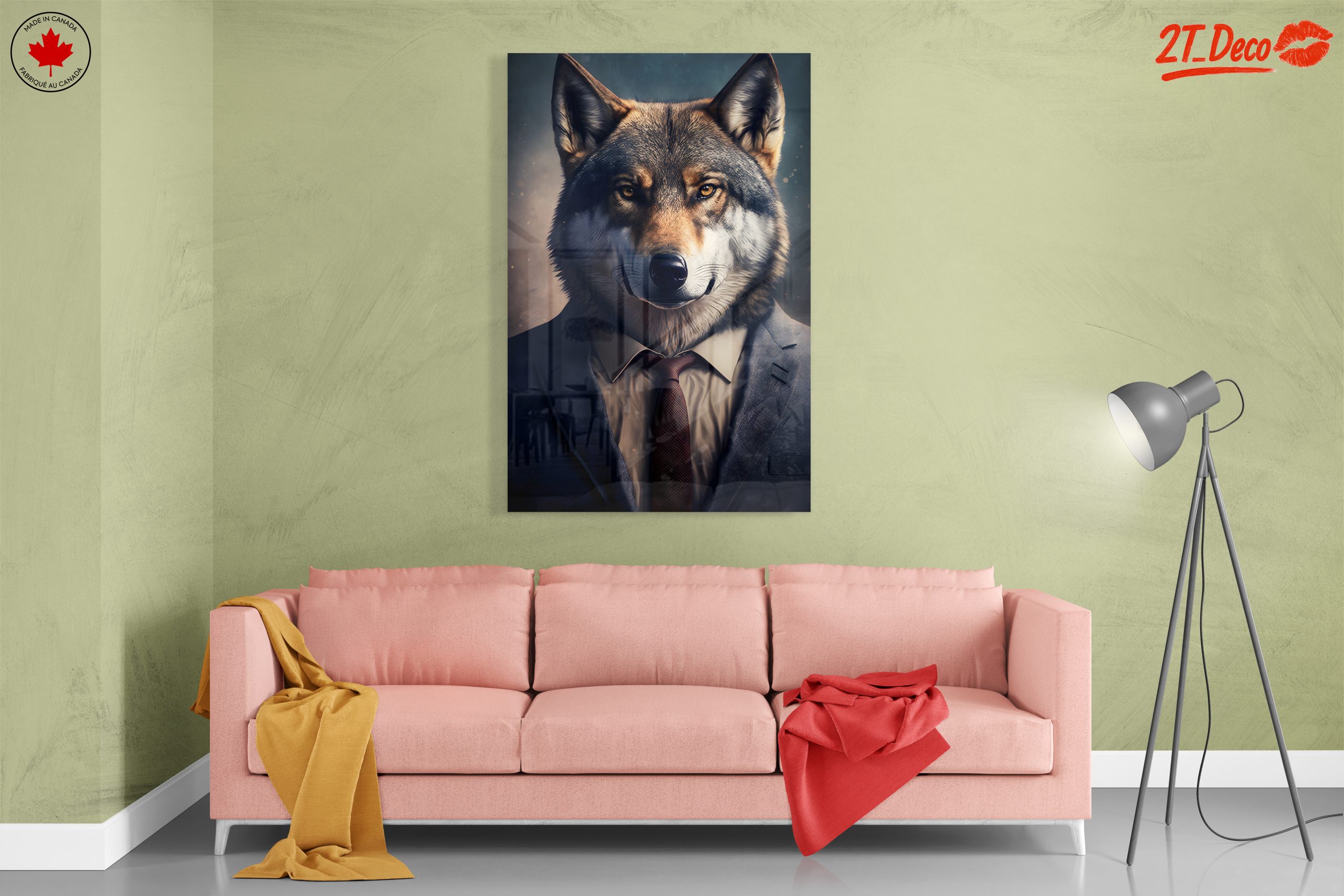 Stylish Wolf Character Portrait Art - Image 7
