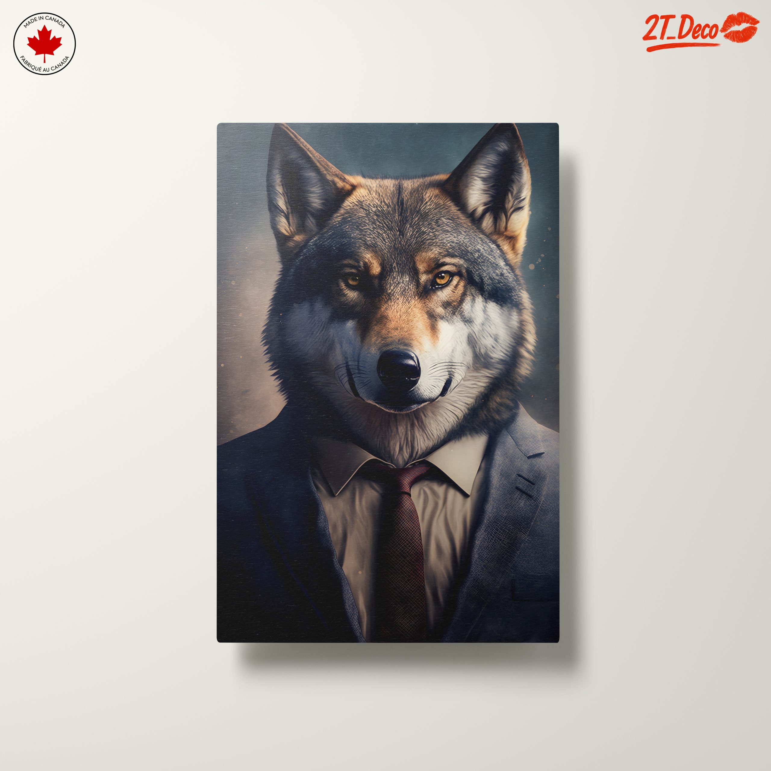 Stylish Wolf Character Portrait Art - Image 10