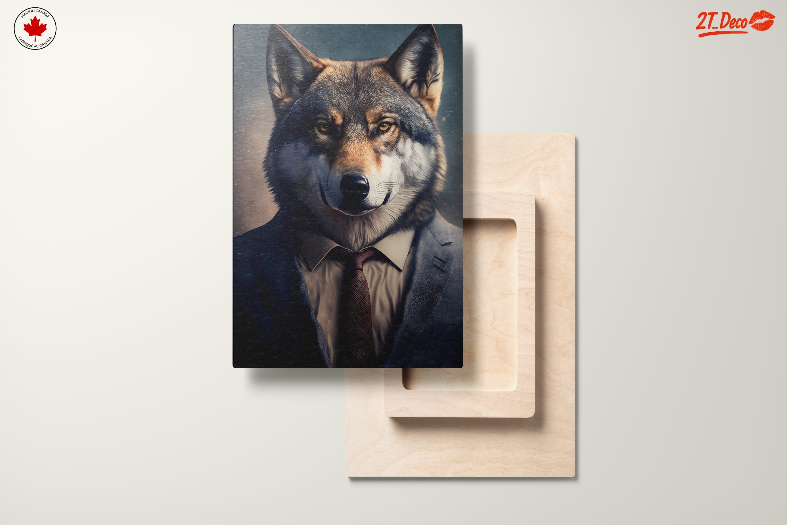Stylish Wolf Character Portrait Art - Image 11