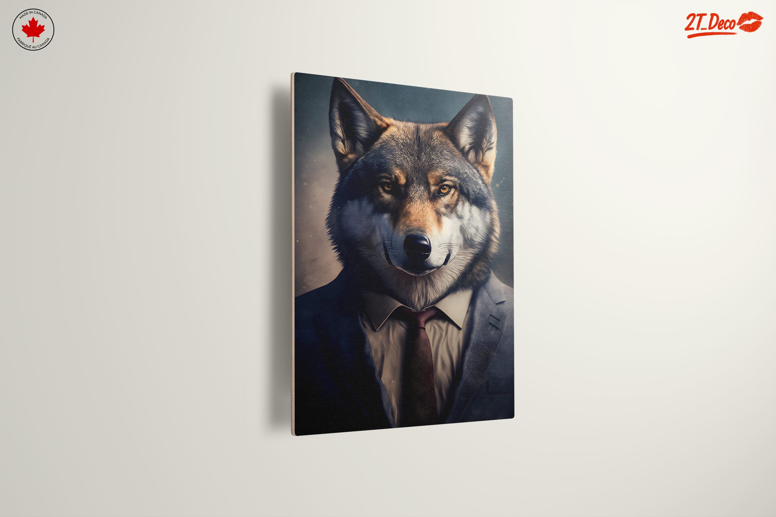Stylish Wolf Character Portrait Art - Image 13