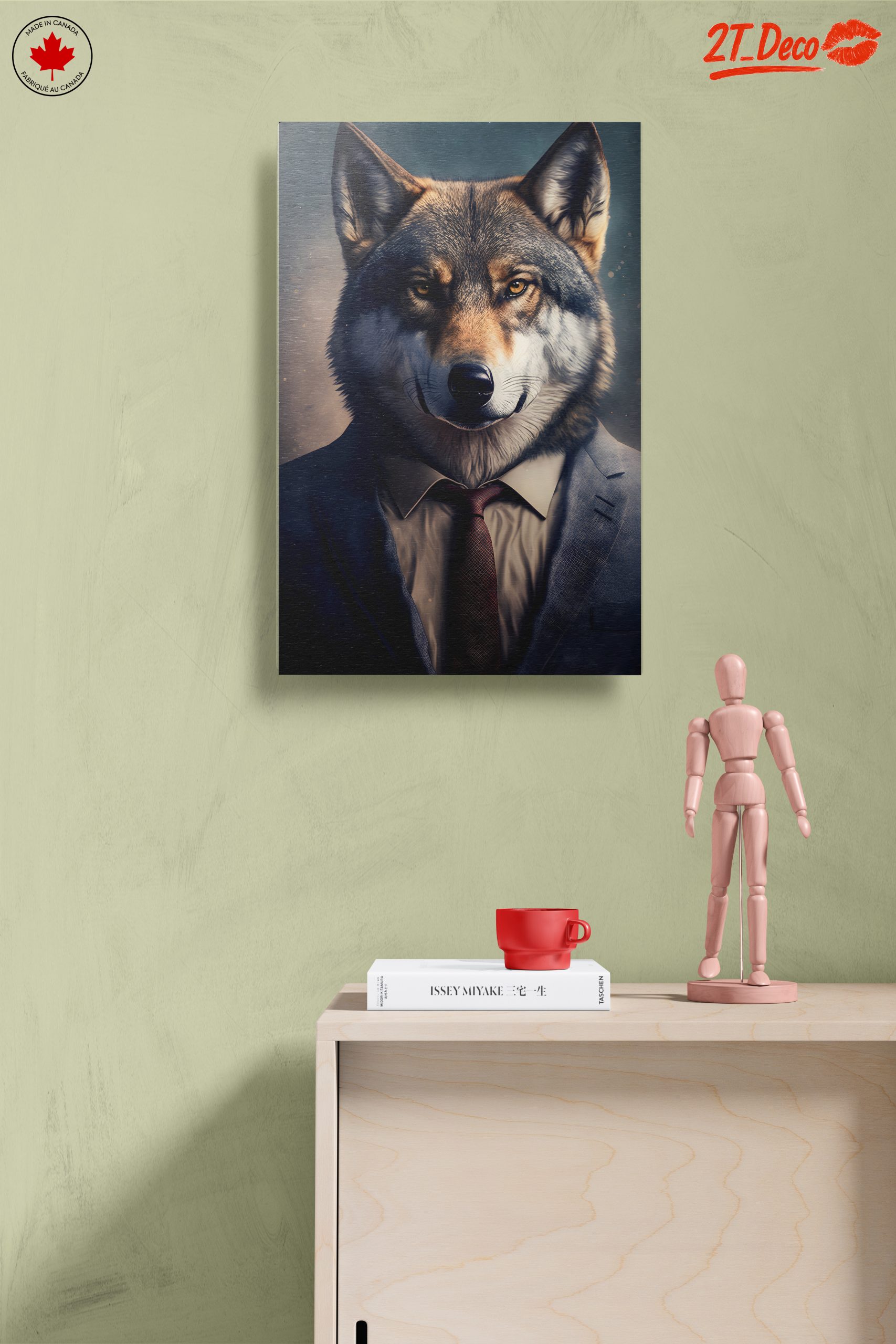 Stylish Wolf Character Portrait Art - Image 14