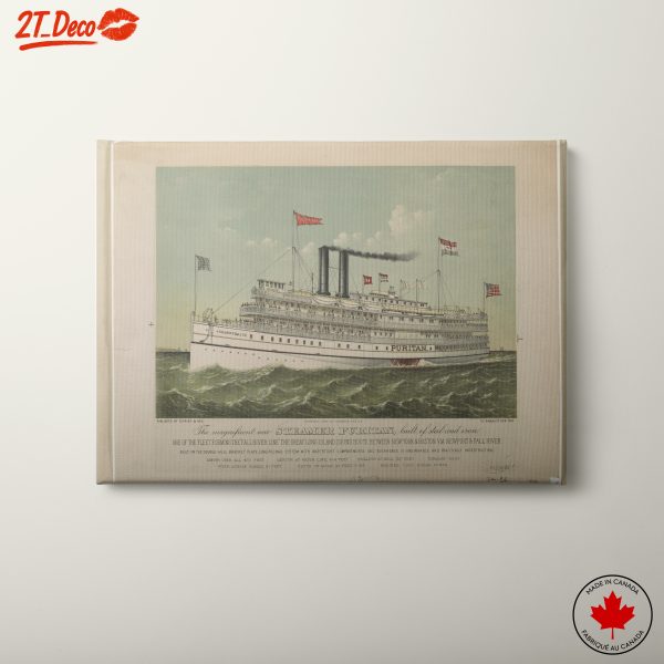 Vintage Steamer Puritan Artwork