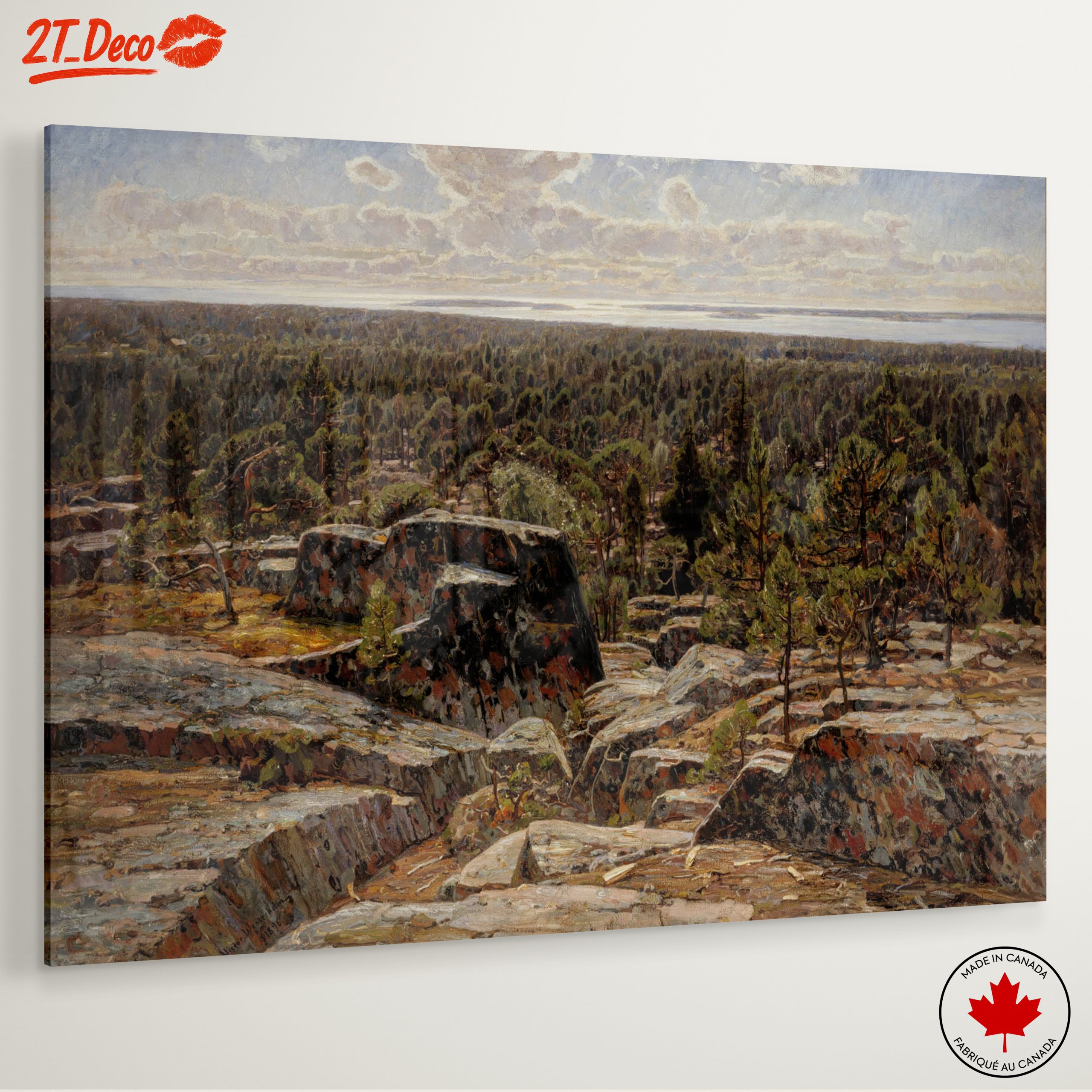 Stunning Adventure Landscape with Forest and Rocks - Image 6