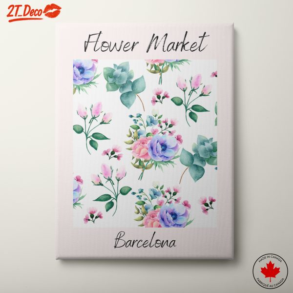 Flower Market Barcelona Wall Art