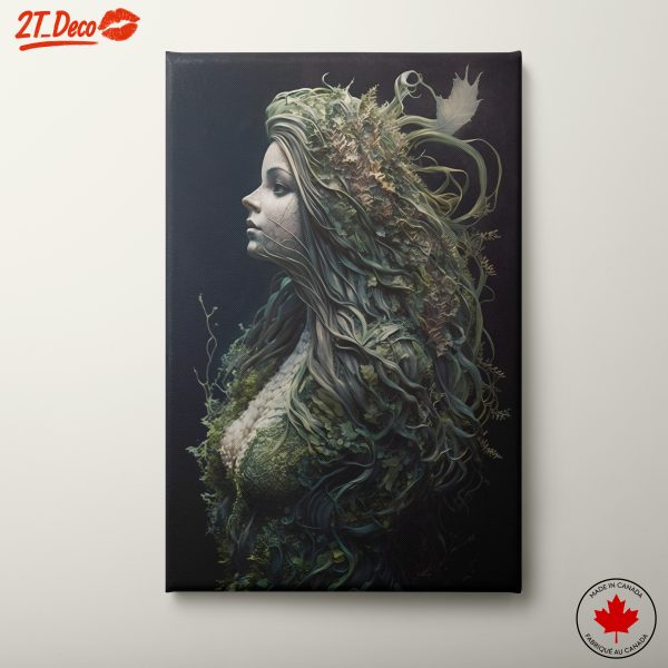 Enigmatic Fantasy Character in Nature