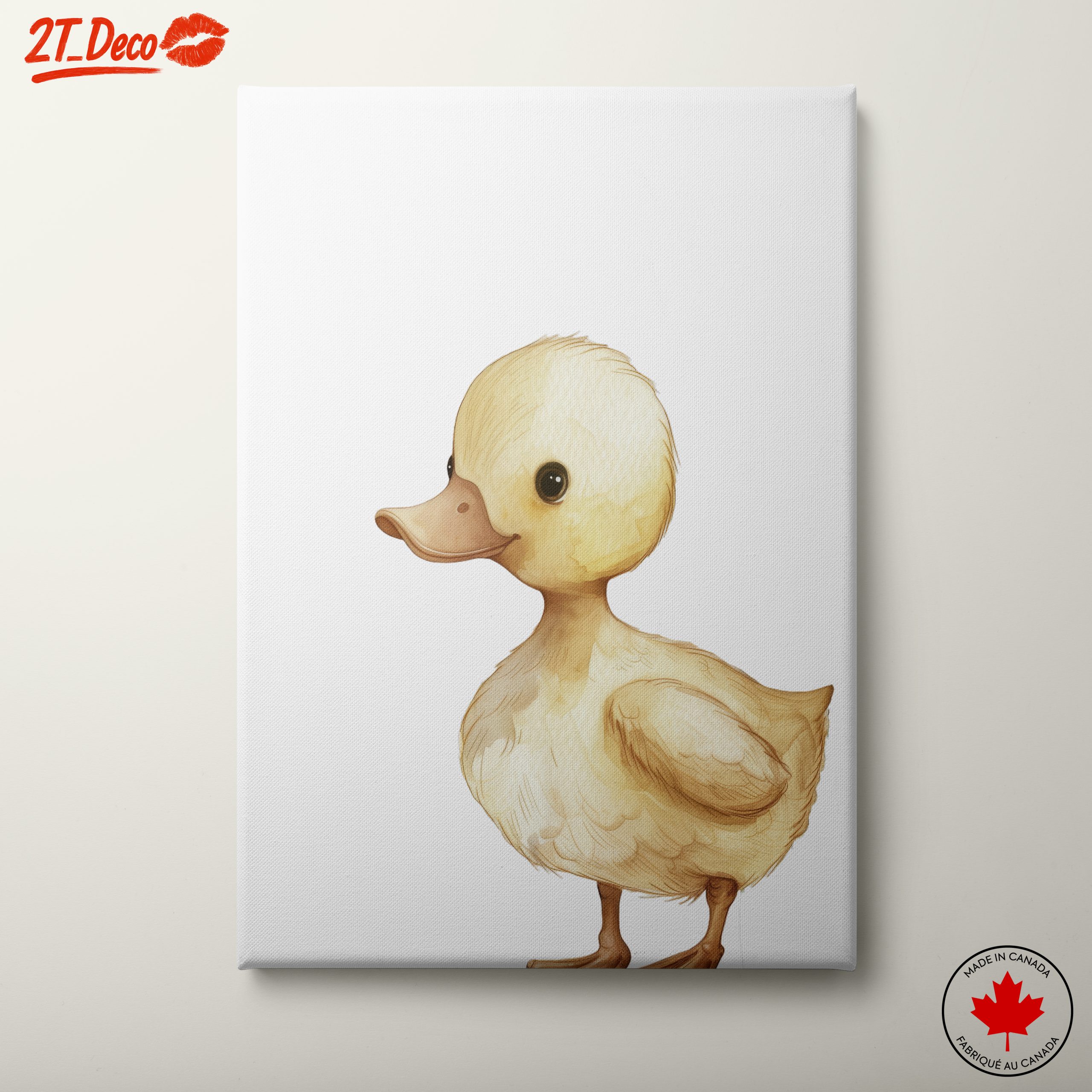 Charming Duckling Illustration in Soft Colors