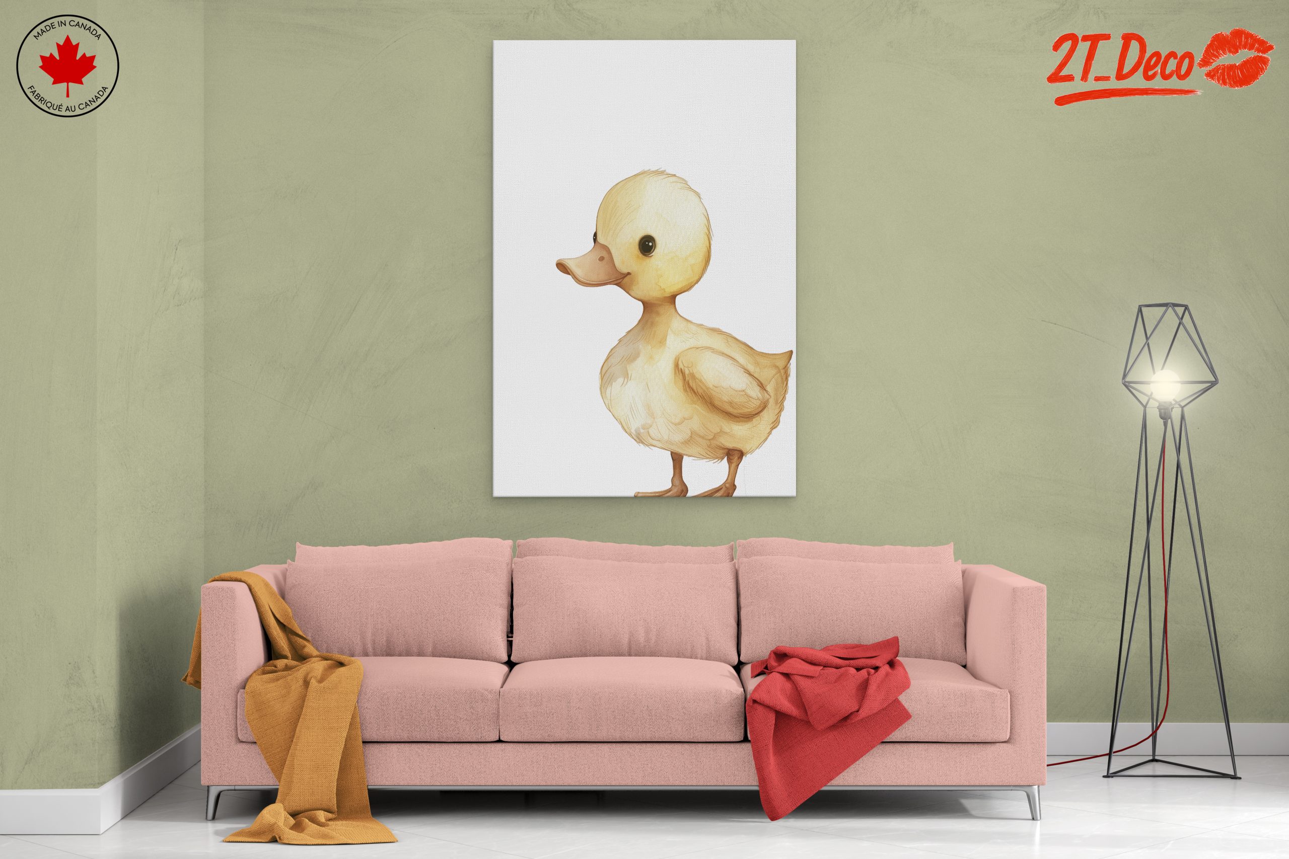 Charming Duckling Illustration in Soft Colors - Image 2