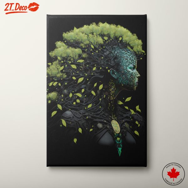 Modern Nature-Inspired Portrait Art