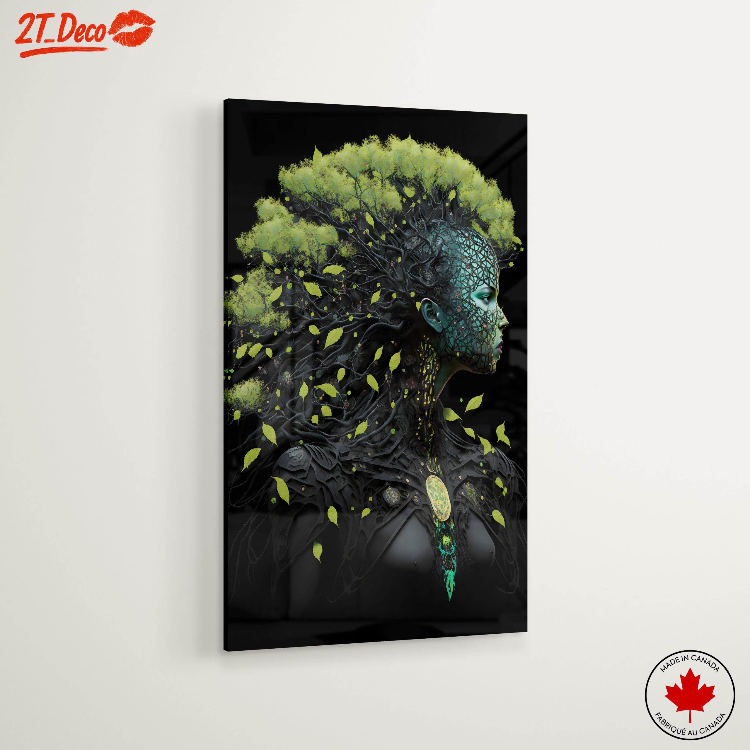 Modern Nature-Inspired Portrait Art - Image 6