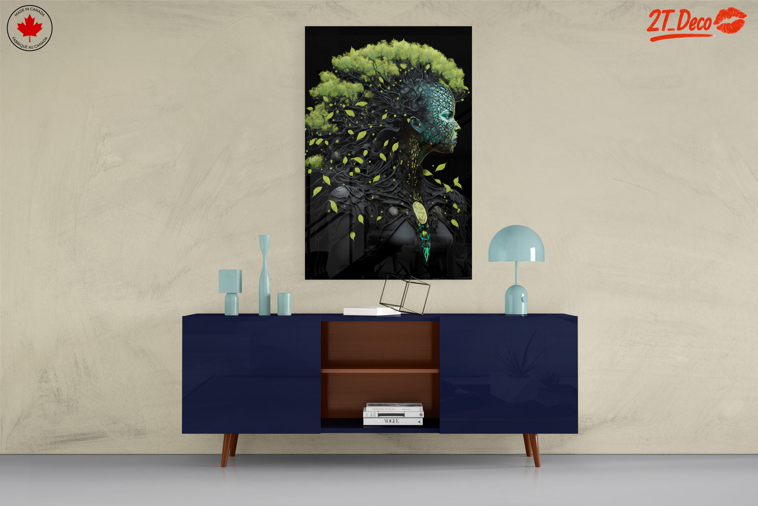 Modern Nature-Inspired Portrait Art - Image 8