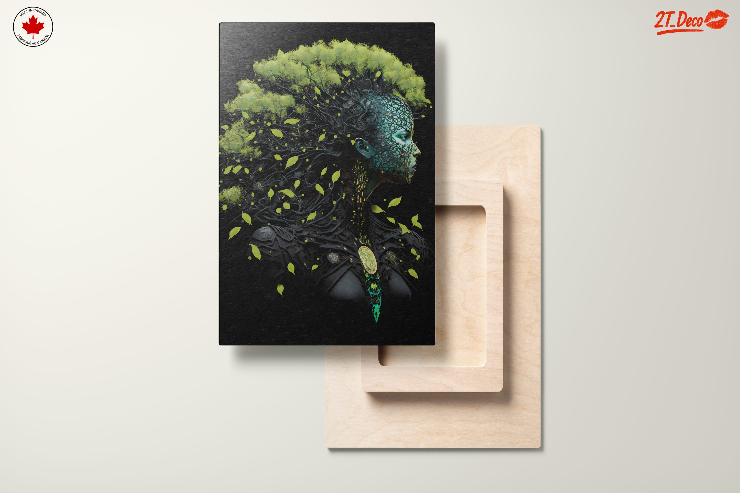 Modern Nature-Inspired Portrait Art - Image 11
