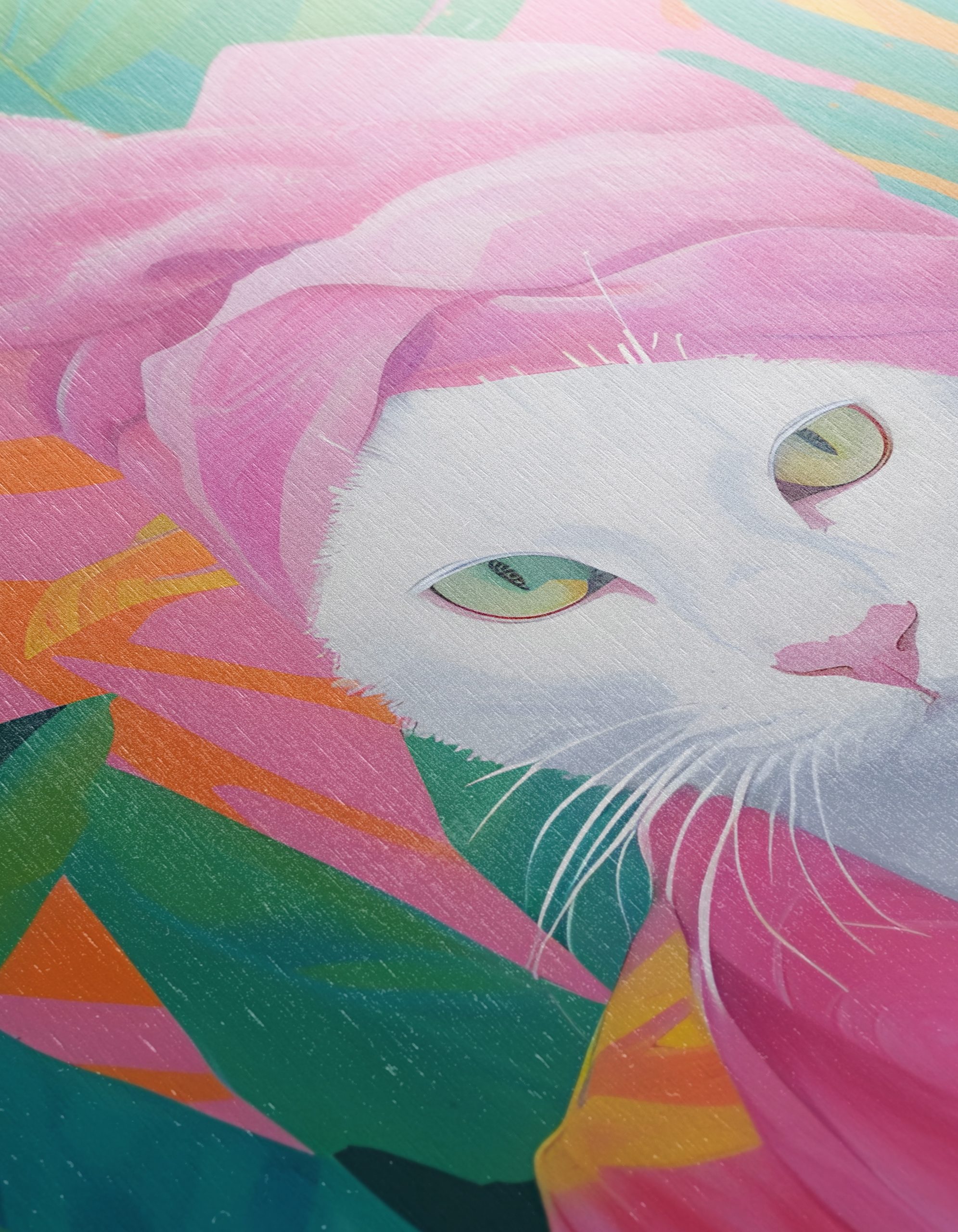 Stylish Cat with Tropical Background - Image 12