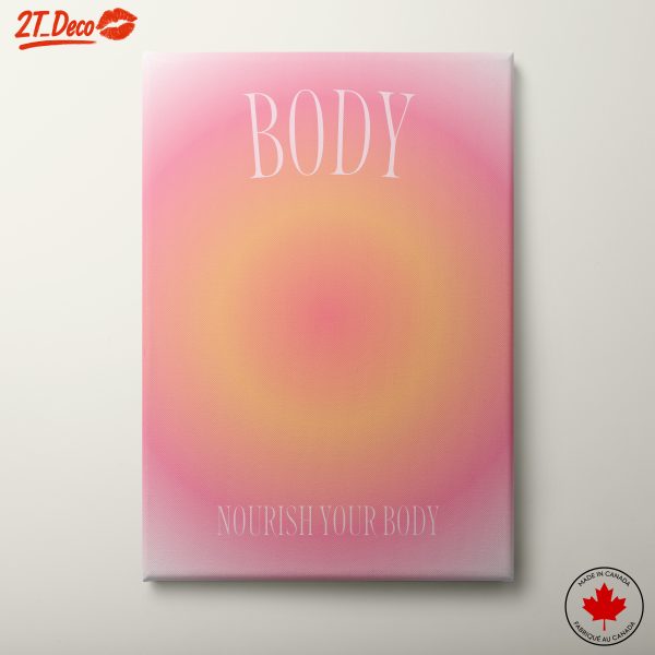 Inspirational Quote Art: Nourish Your Body