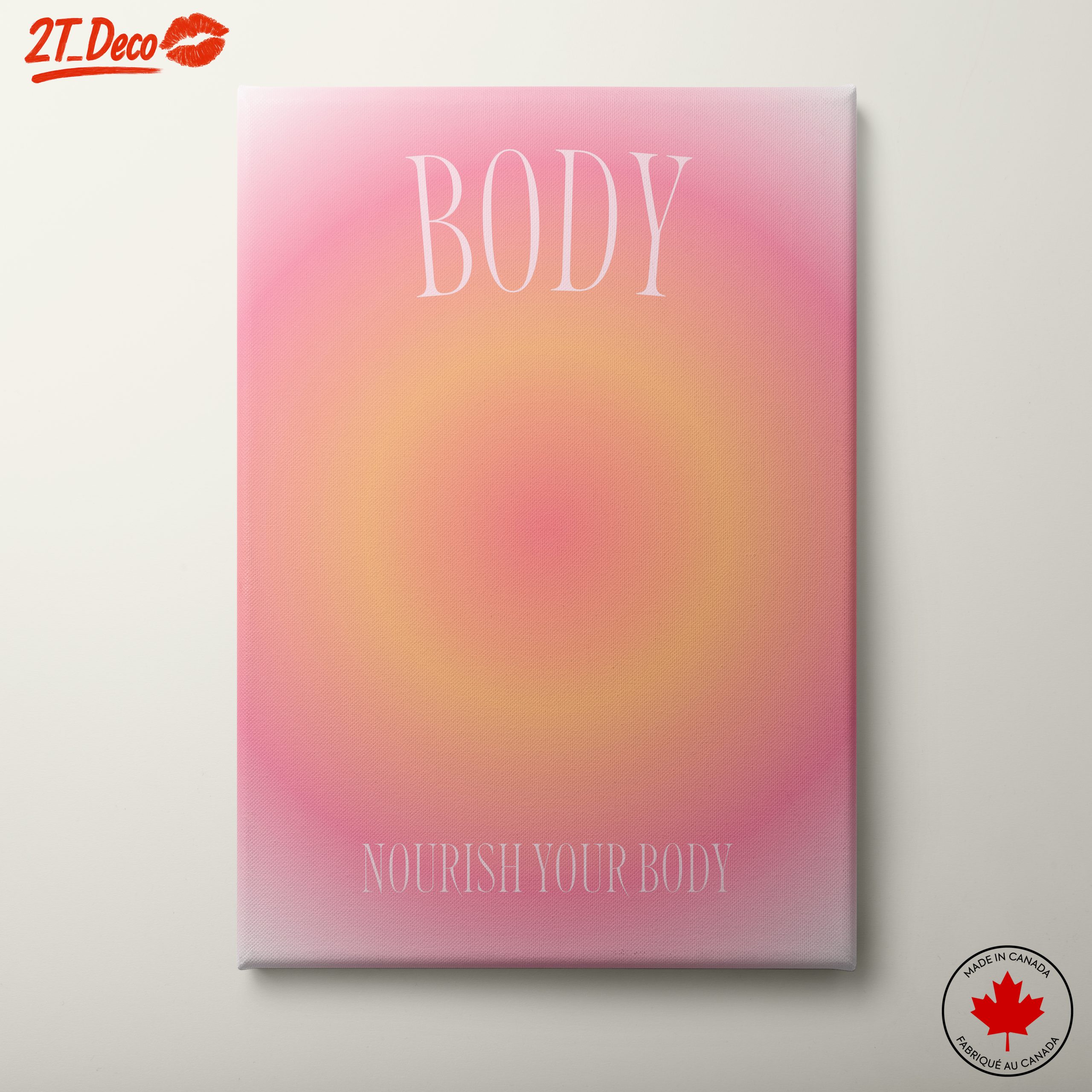 Inspirational Quote Art: Nourish Your Body