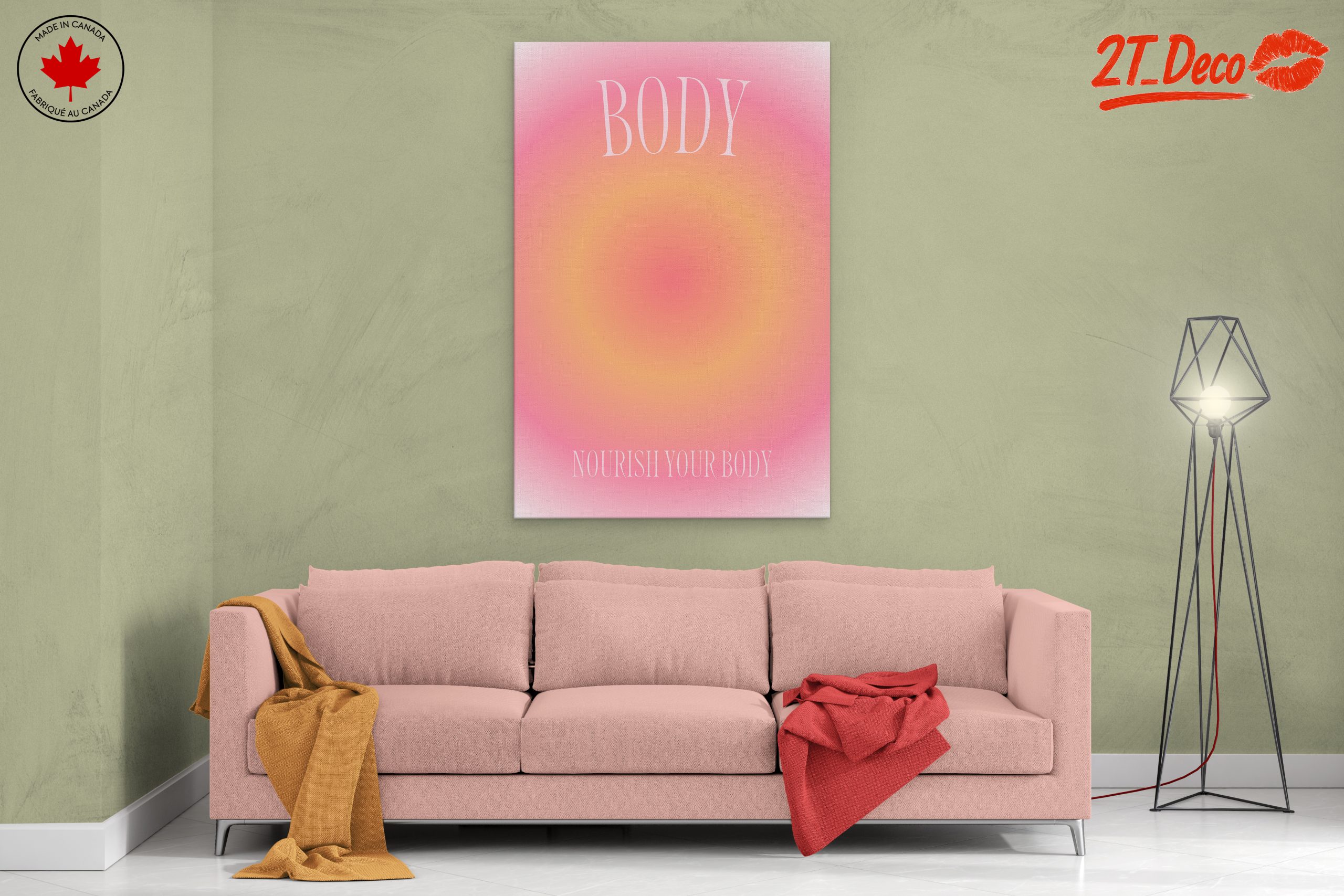 Inspirational Quote Art: Nourish Your Body - Image 2