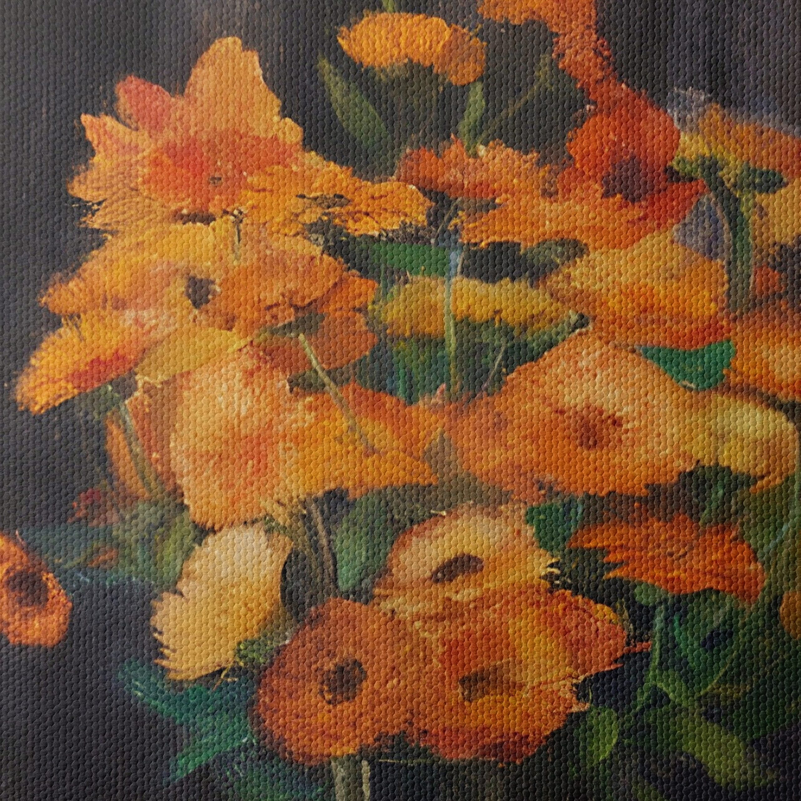 Vibrant Floral Arrangement in Glass Vase 2 - Image 4