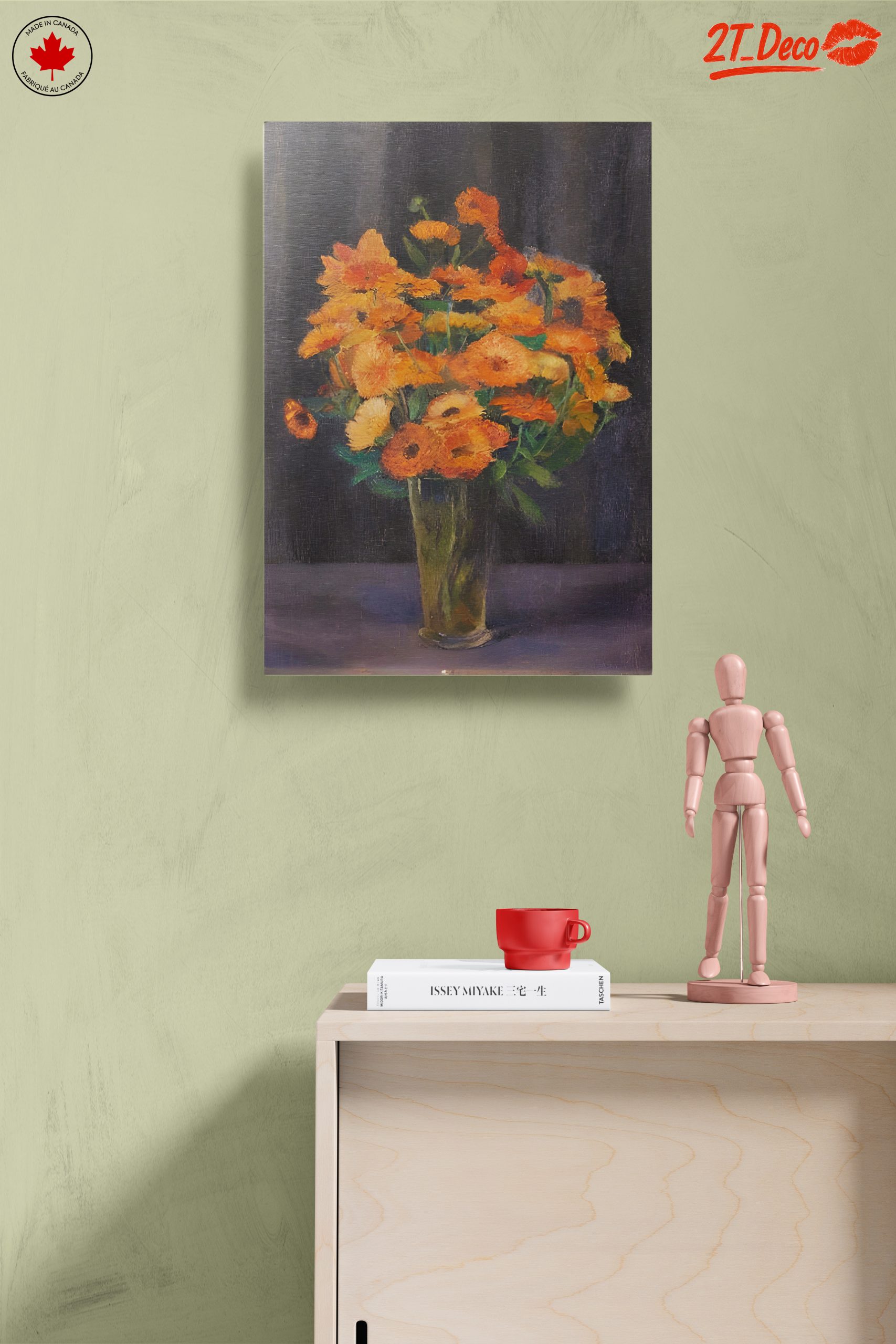 Vibrant Floral Arrangement in Glass Vase 2 - Image 14