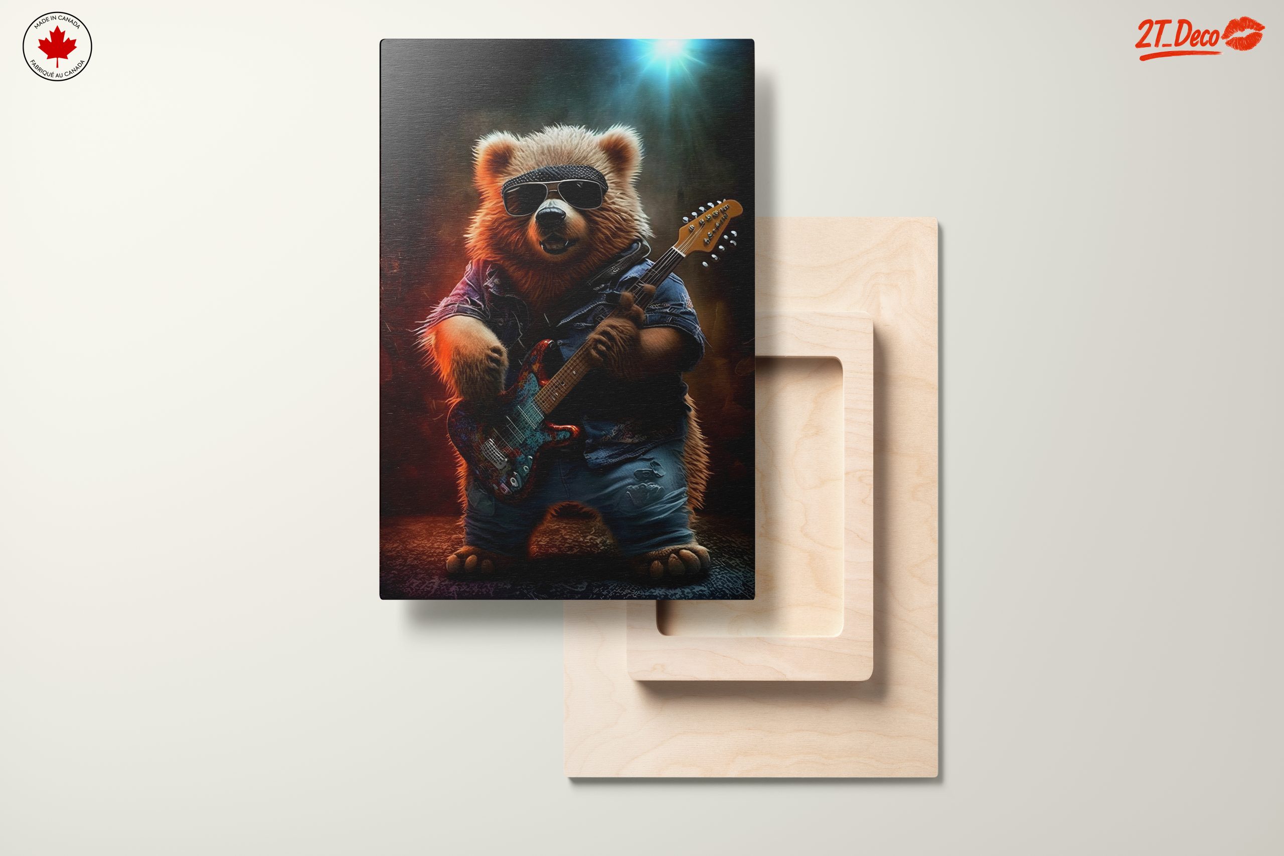 Cool Bear Playing Guitar Art - Image 11