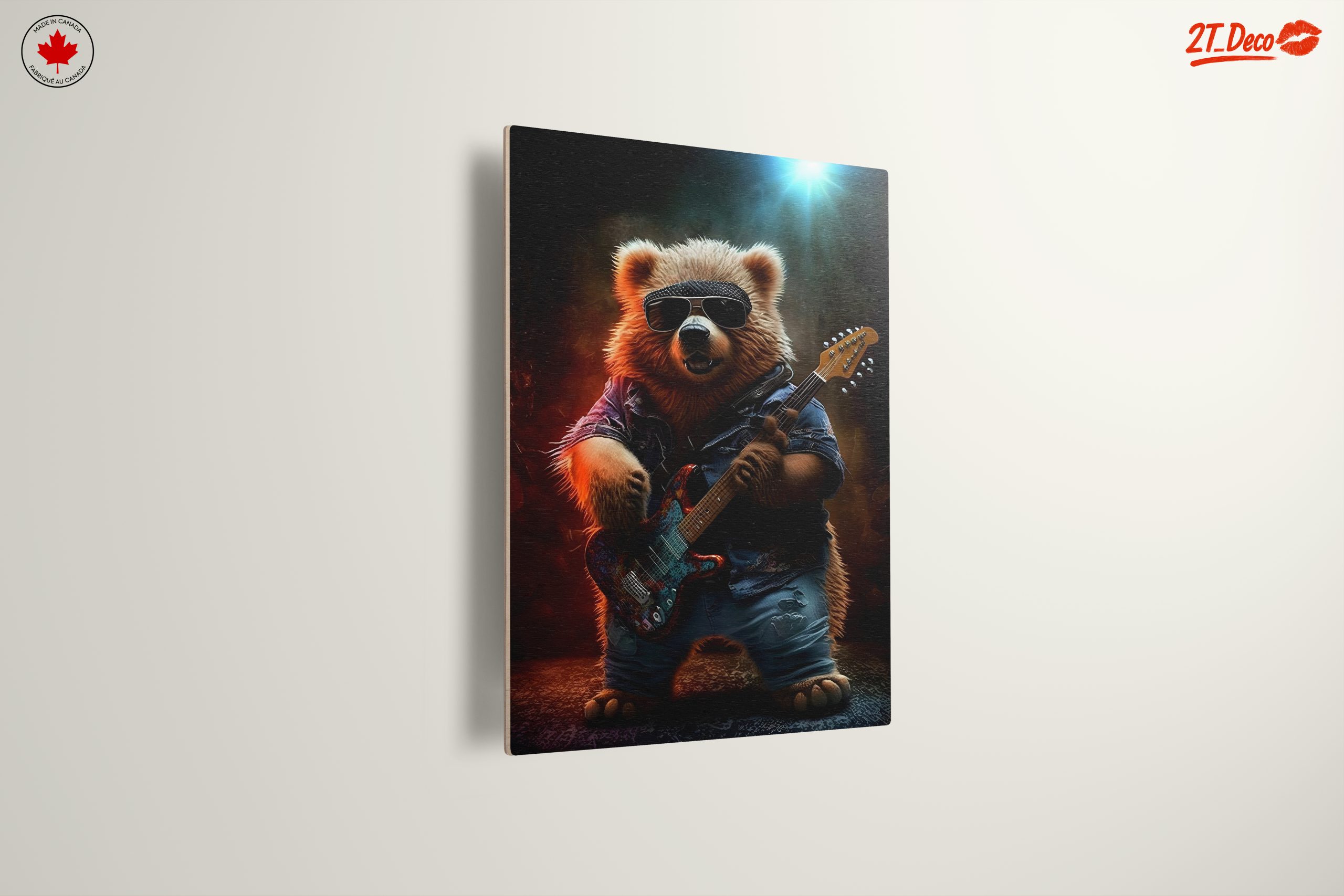 Cool Bear Playing Guitar Art - Image 13