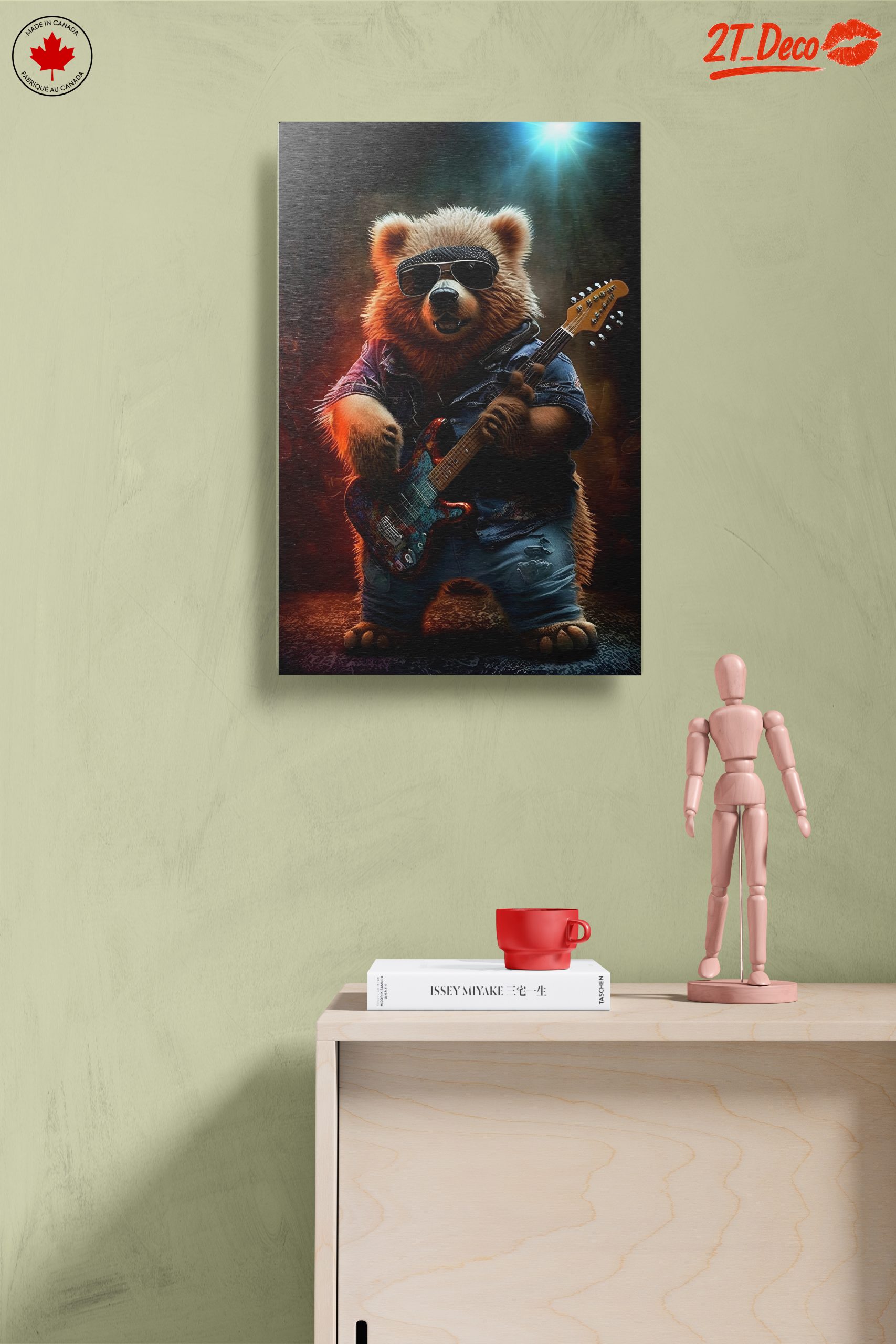 Cool Bear Playing Guitar Art - Image 14