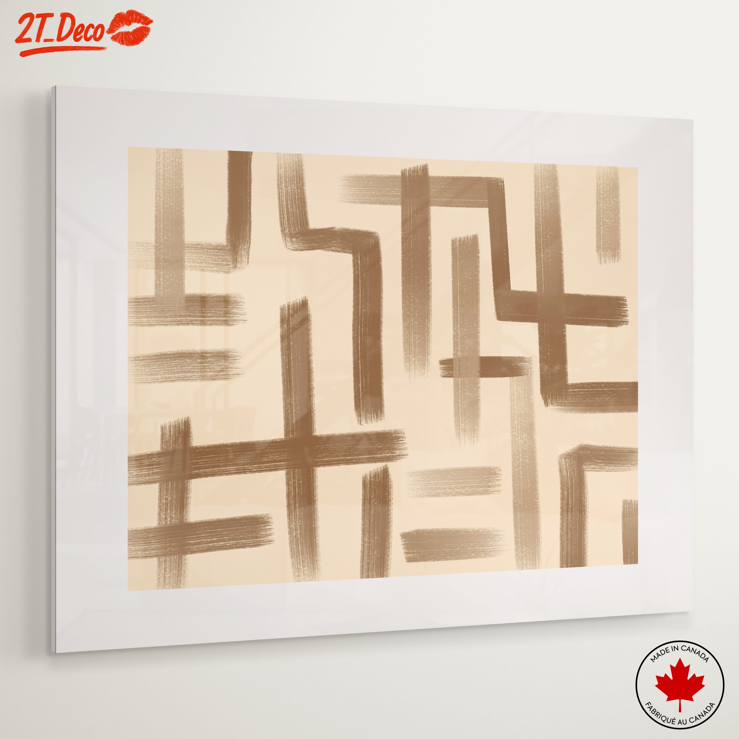Abstract Geometric Brush Stroke Art - Image 6