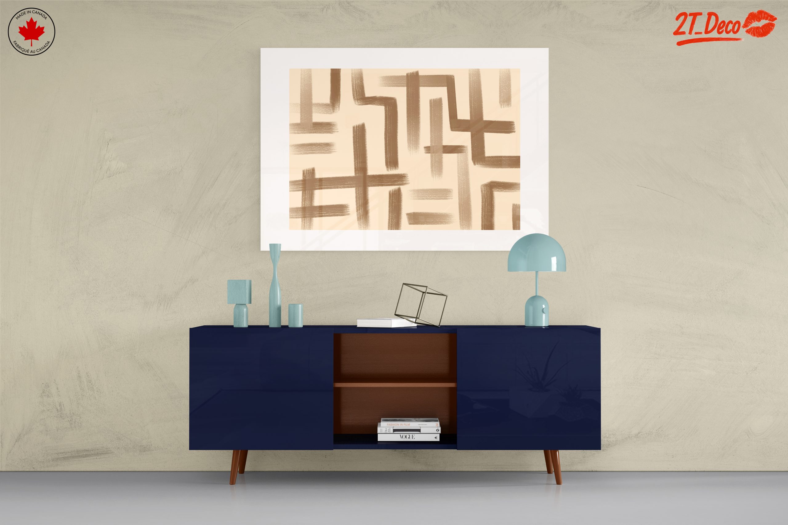 Abstract Geometric Brush Stroke Art - Image 8