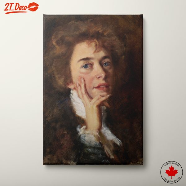 Elegant Classical Portrait with Blue Eyes