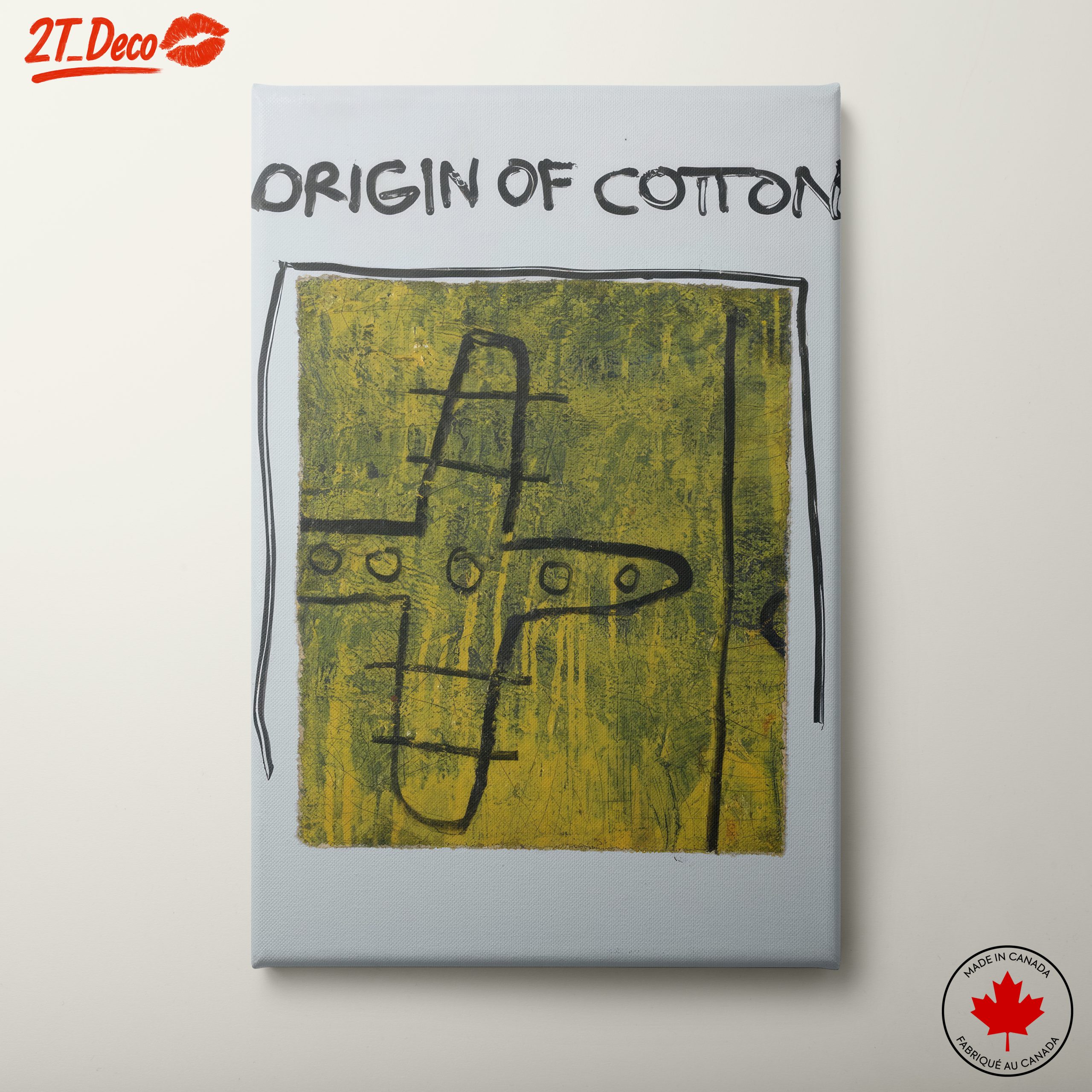 Origin of Cotton Abstract Cultural Artwork