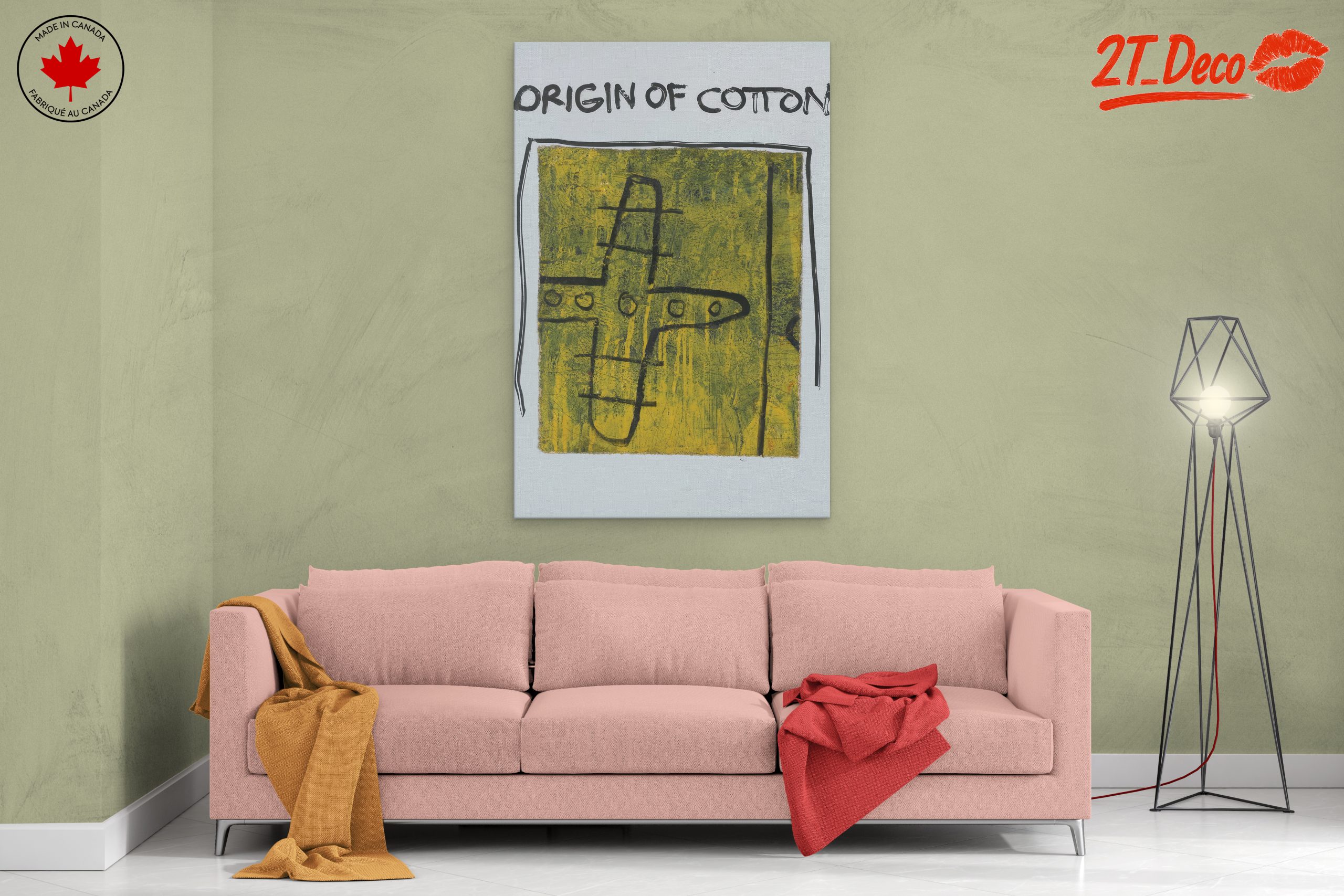 Origin of Cotton Abstract Cultural Artwork - Image 2