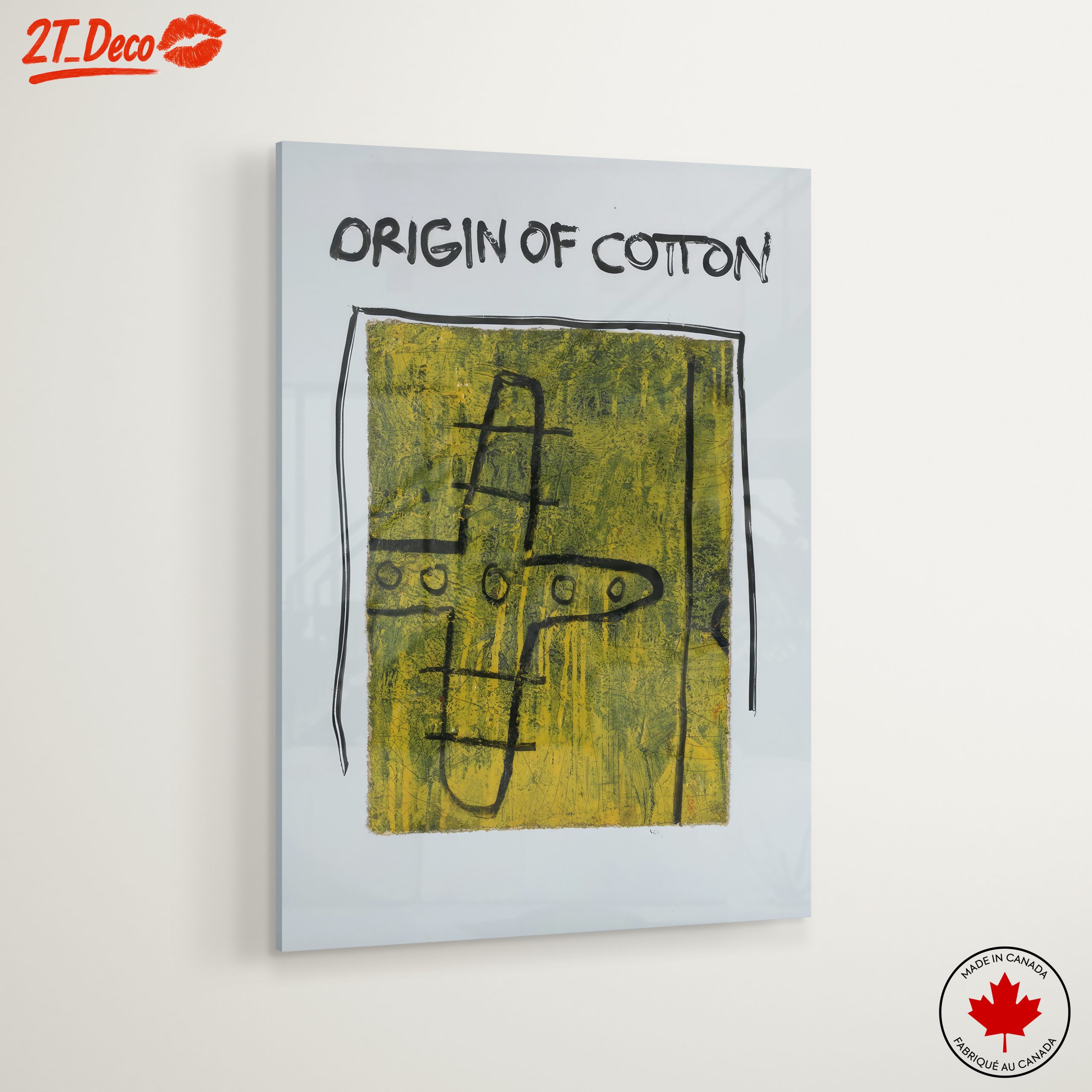 Origin of Cotton Abstract Cultural Artwork - Image 6
