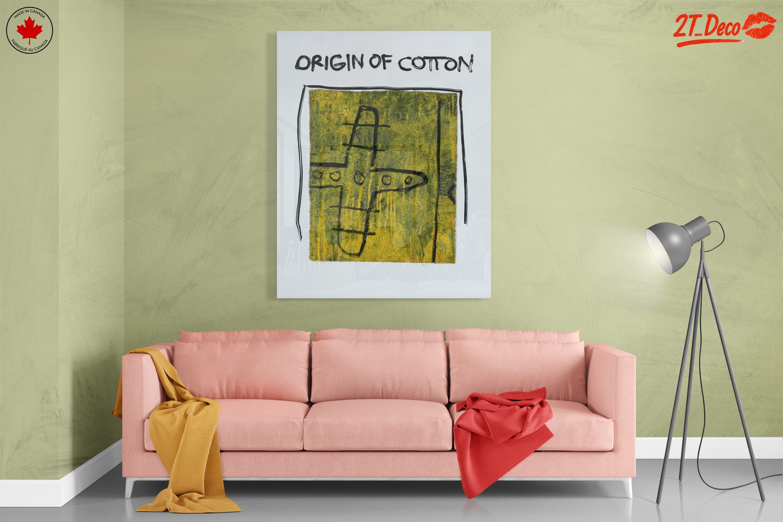 Origin of Cotton Abstract Cultural Artwork - Image 7